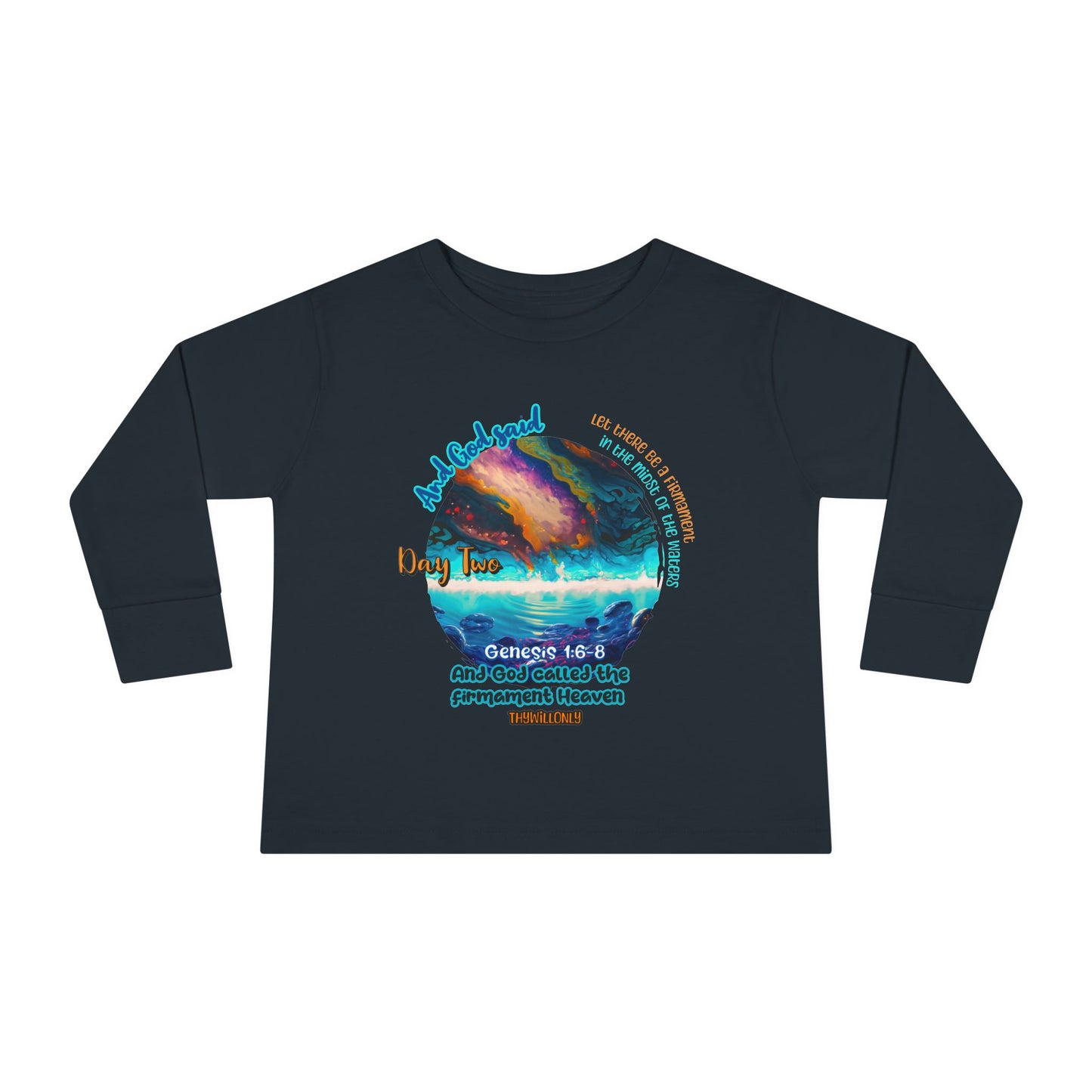Creation Day 2 Toddler LS Tee: Sky Above, Waters Below