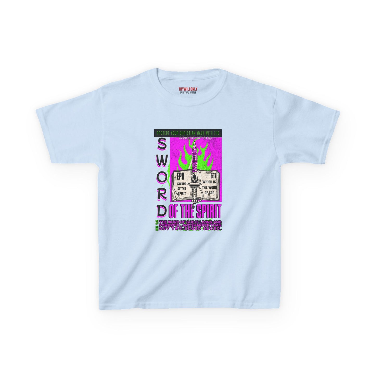 Ephesians 6:17 Youth T-Shirt: Sword of the Spirit – Armor of God