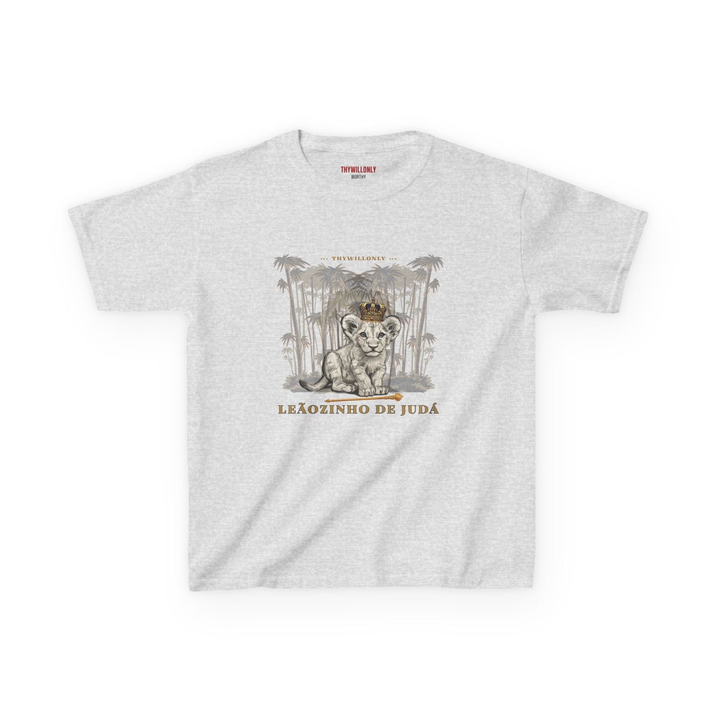 Gênesis 49:9–10 - Camiseta Juvenil: Leãozinho de Judá
