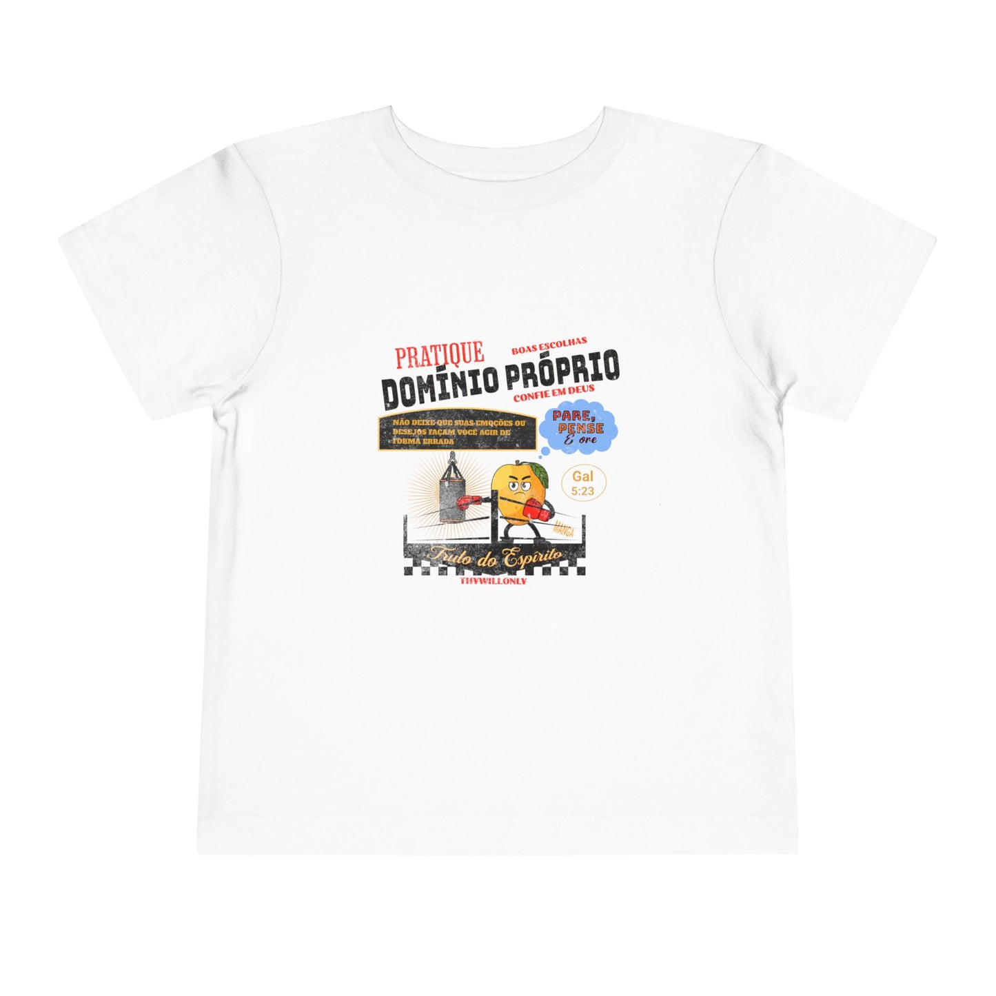 Gálatas 5:23 Camiseta Infantil: Domínio Próprio – Fruto do Espírito