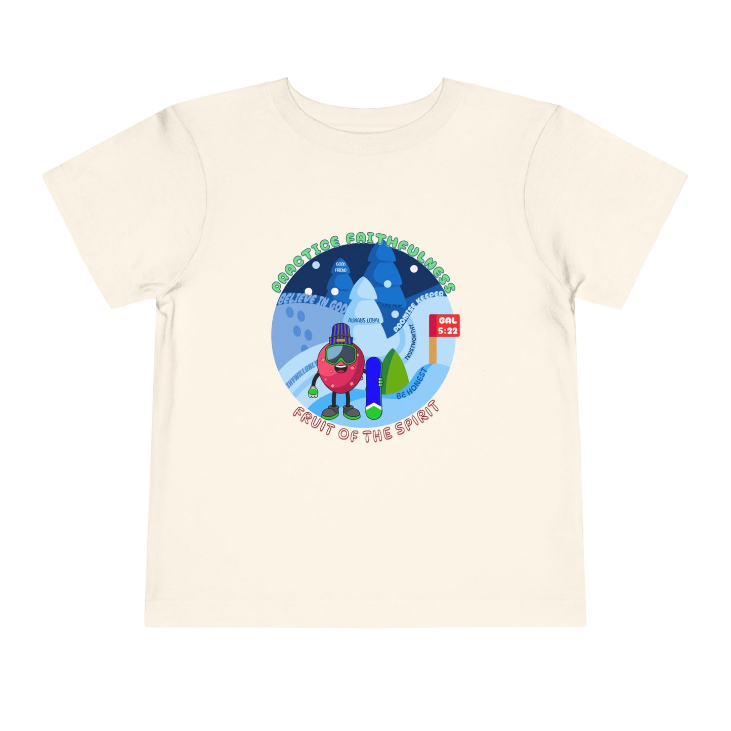 Galatians 5:22 Toddler Tee: Faithfulness β Fruit of the Spirit