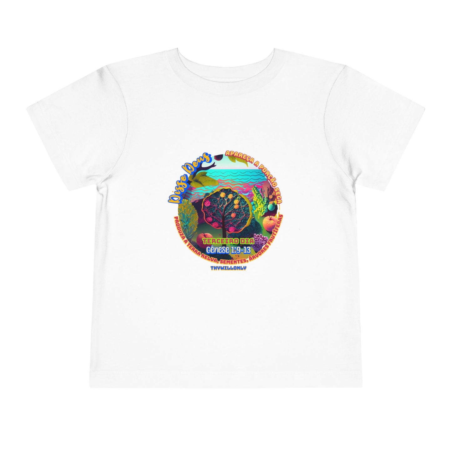 Camiseta Infantil – Dia 3 da Criação: Terra, Mares e Vida