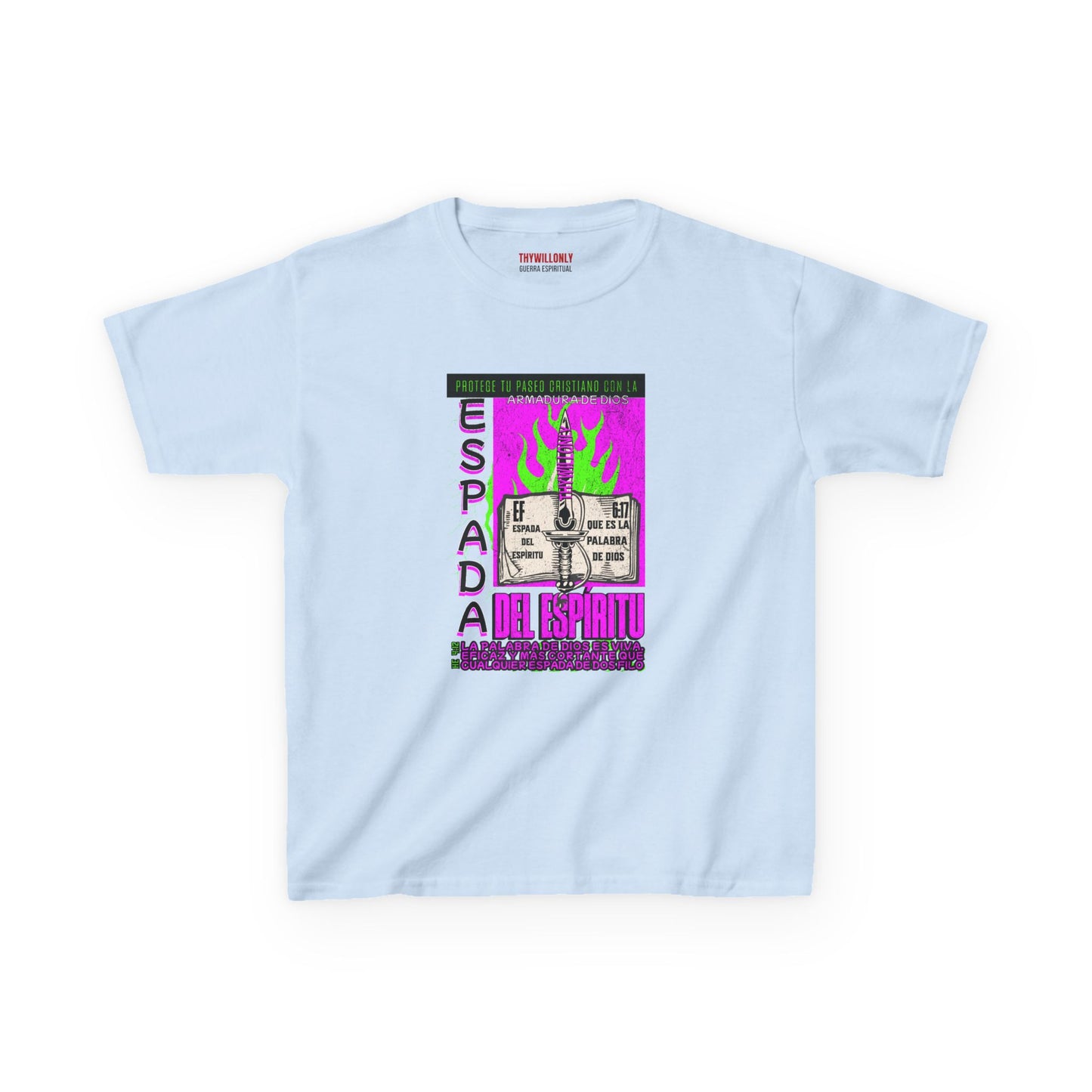 Efesios 6:17 - Camiseta Juvenil: Espada del Espíritu – Armadura de Dios