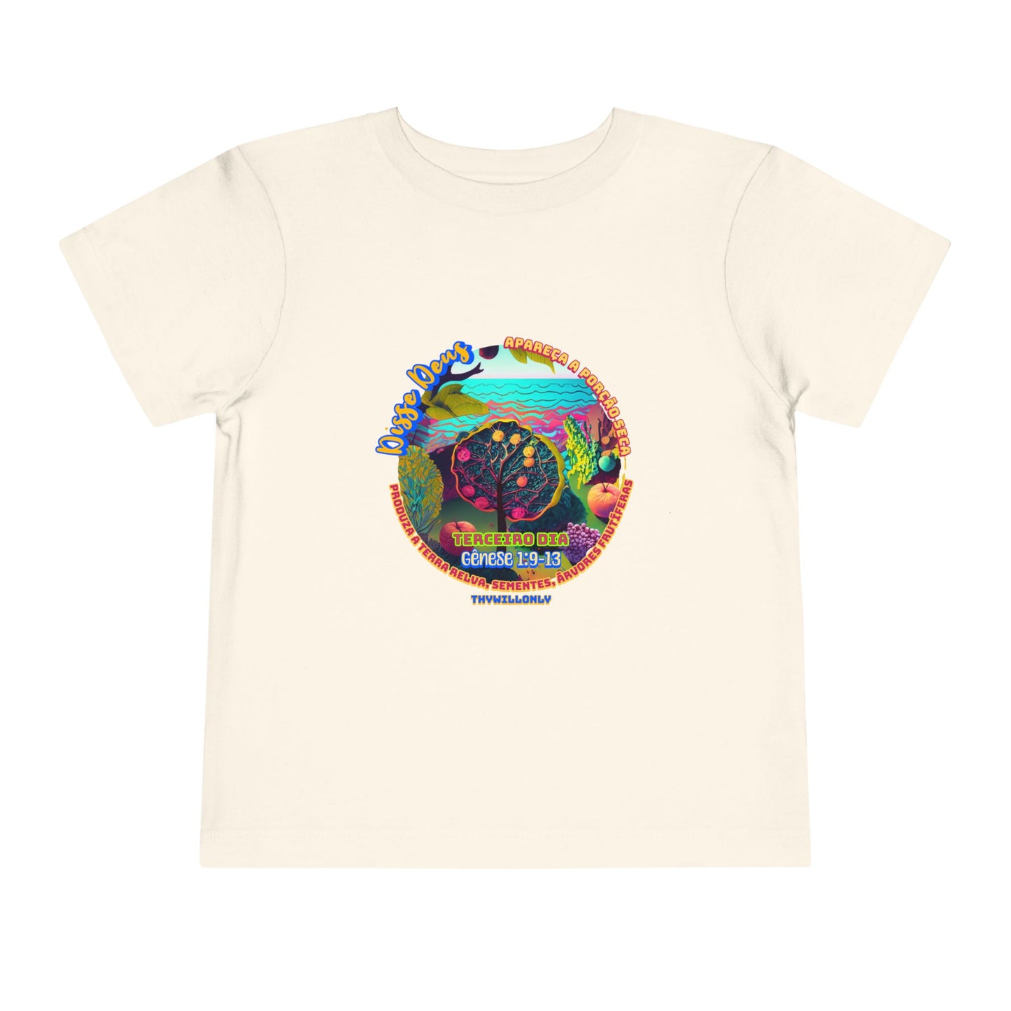 Camiseta Infantil – Dia 3 da Criação: Terra, Mares e Vida
