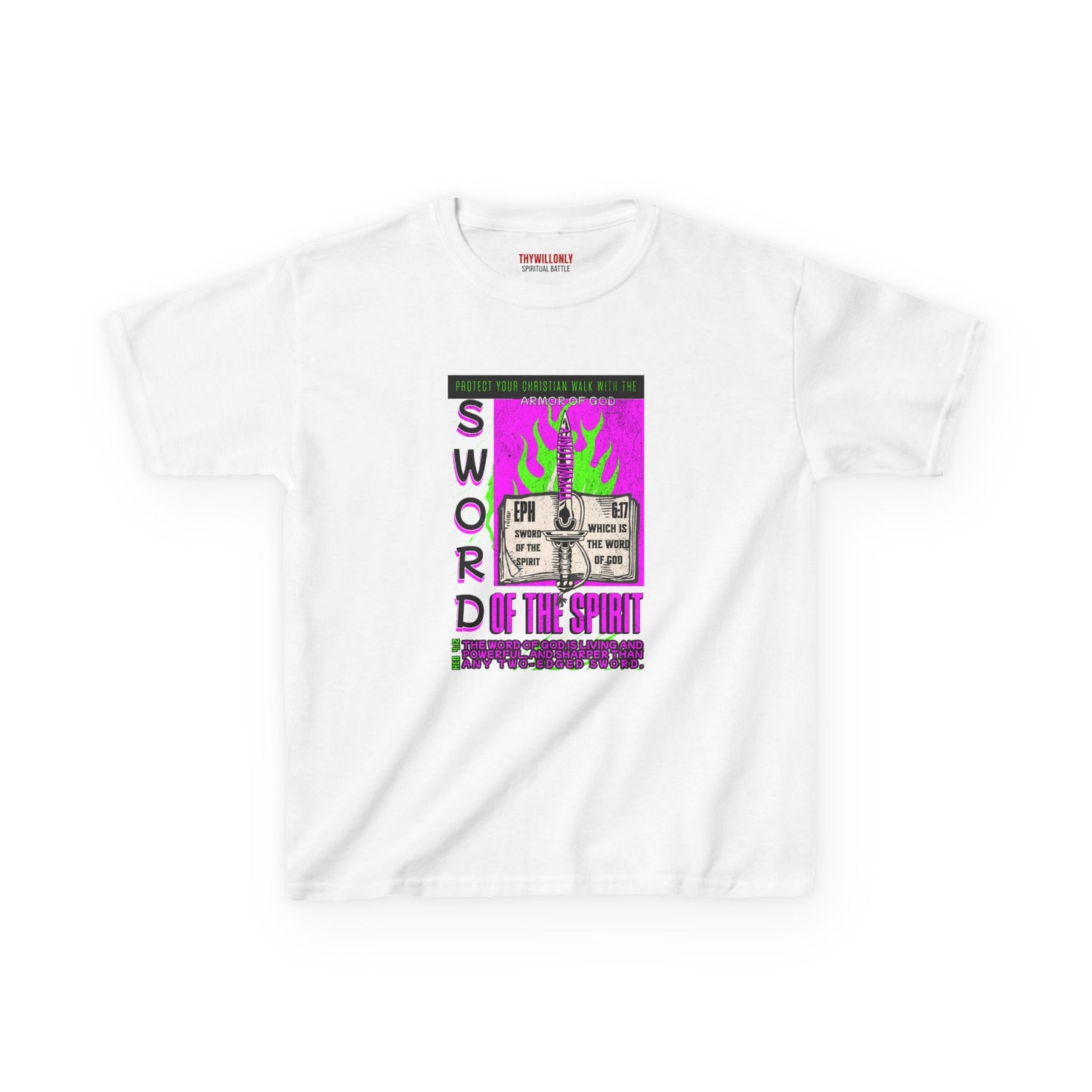 Ephesians 6:17 Youth T-Shirt: Sword of the Spirit – Armor of God