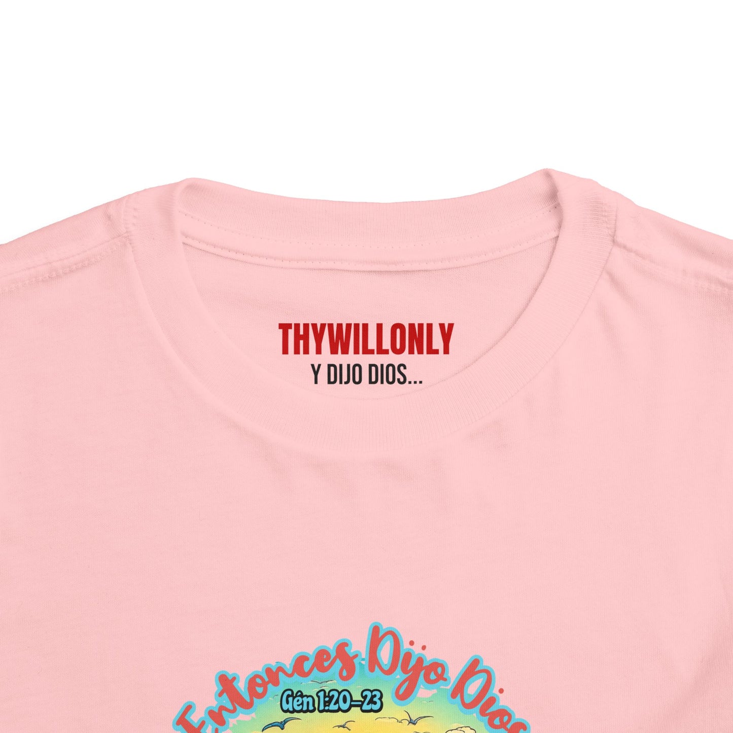 Día 5 de la Creación - Camiseta Infantil: Aves y Criaturas del Mar