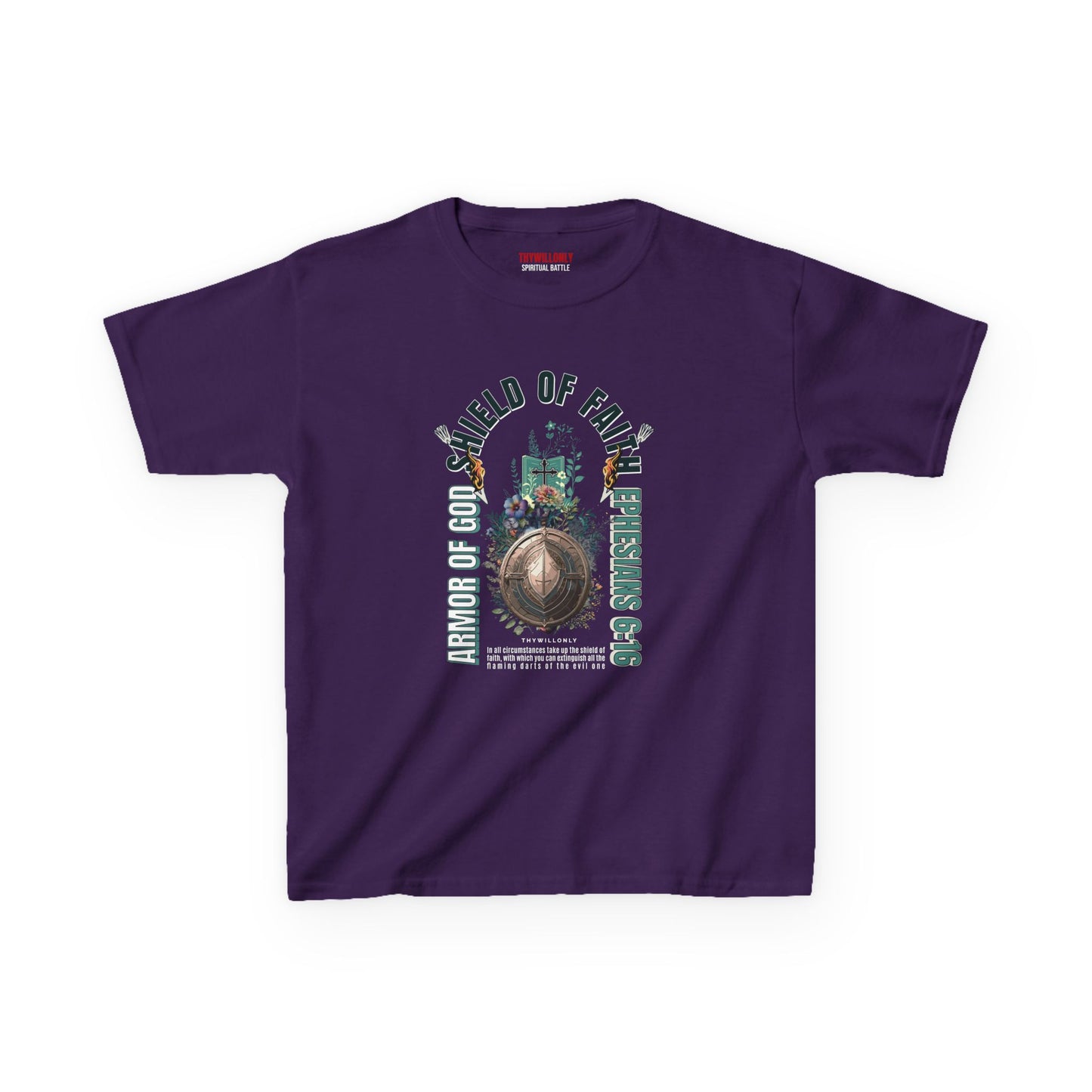 Ephesians 6:16 Youth Tee: Shield of Faith – Armor of God