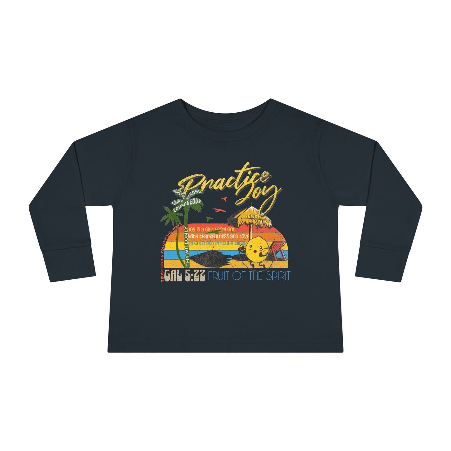 Galatians 5:22 Toddler LS Tee: Joy – Fruit of the Spirit