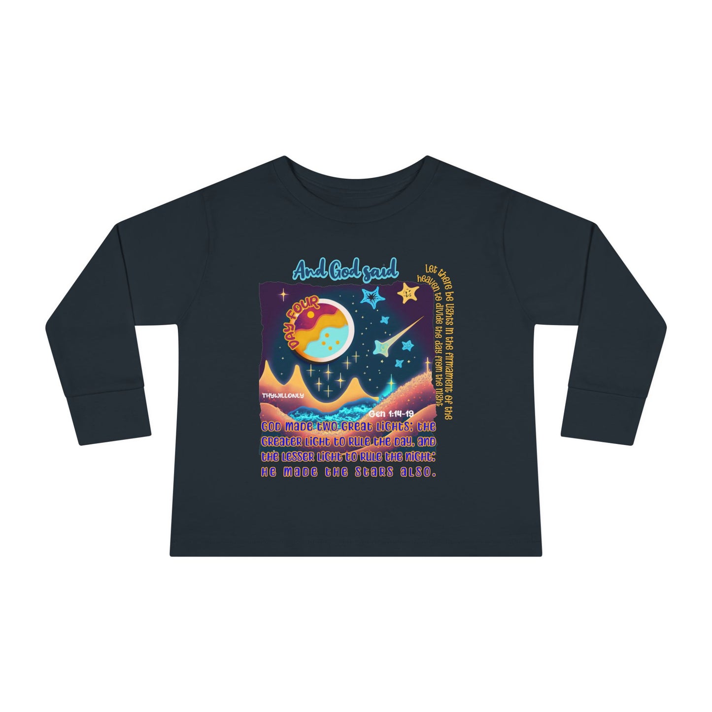 Creation Day 4 Toddler LS Tee: Lights in the Heavens