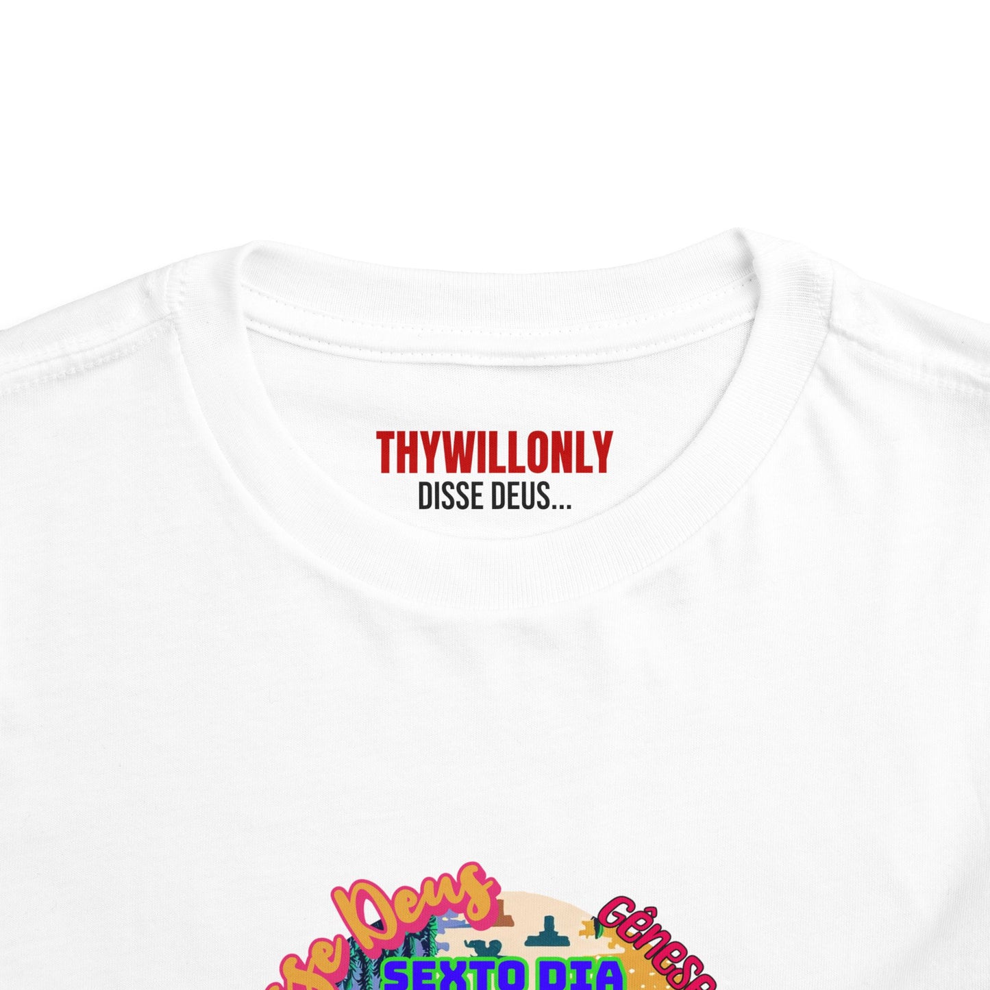 Camiseta Infantil – Dia 6 da Criação: Feitos à Sua Imagem