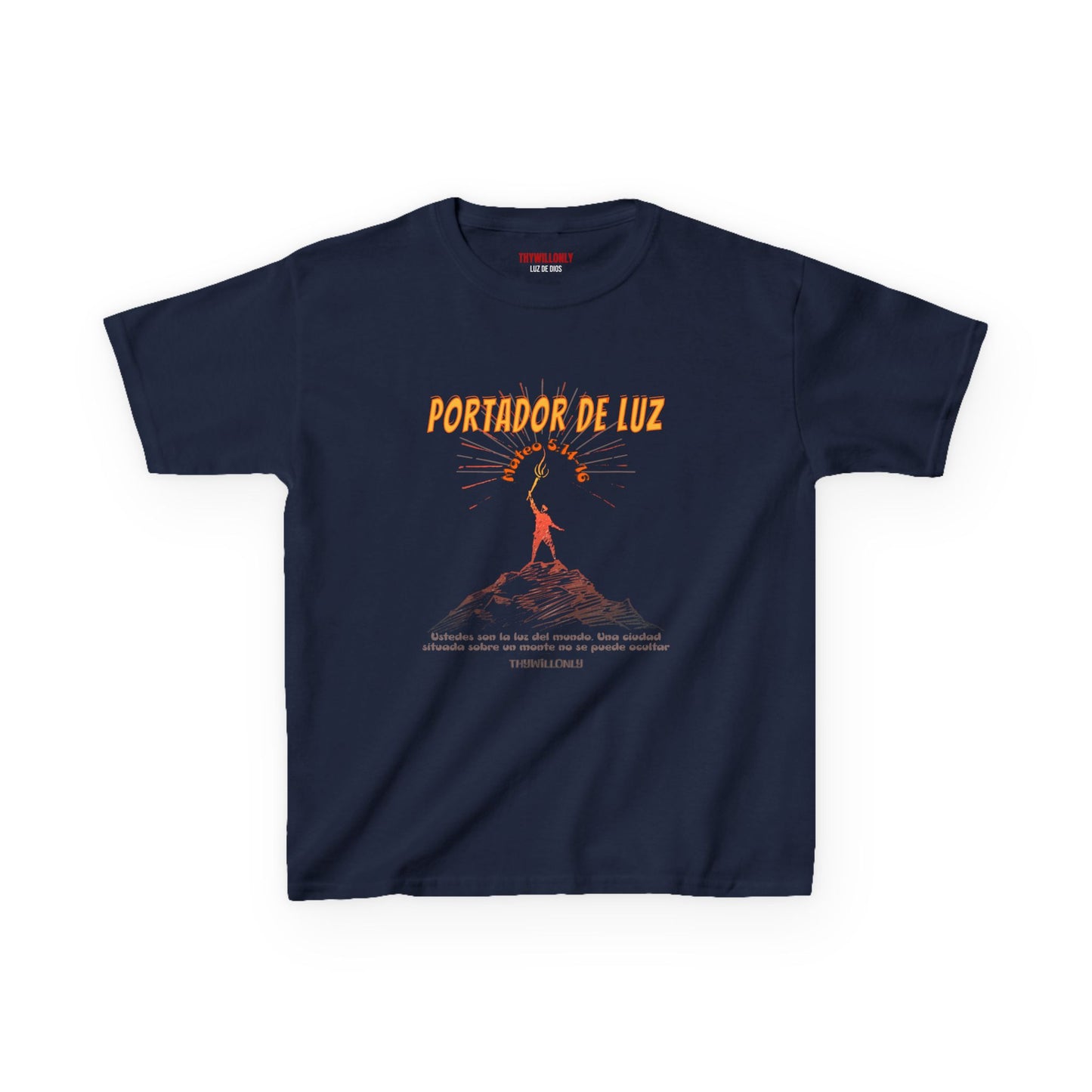 Mateo 5:14–16 - Camiseta Jovenes: Portadores de Luz