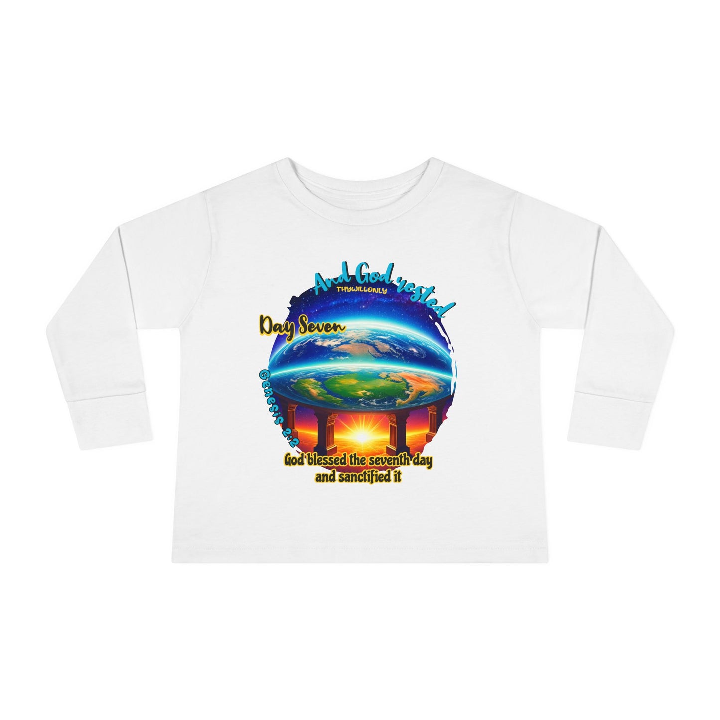 Creation Day 7 Toddler LS Tee – God Rested