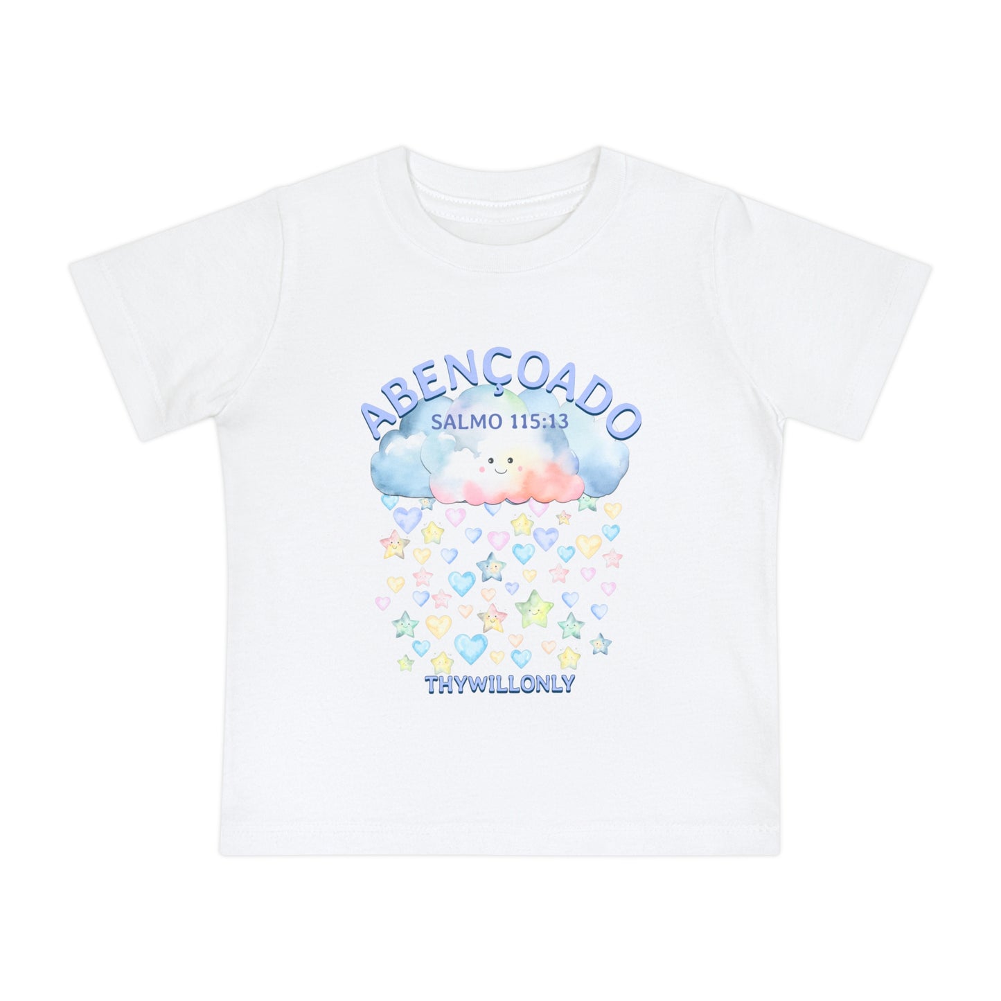 Salmo 115:13 - Camiseta de Bebê Abençoado