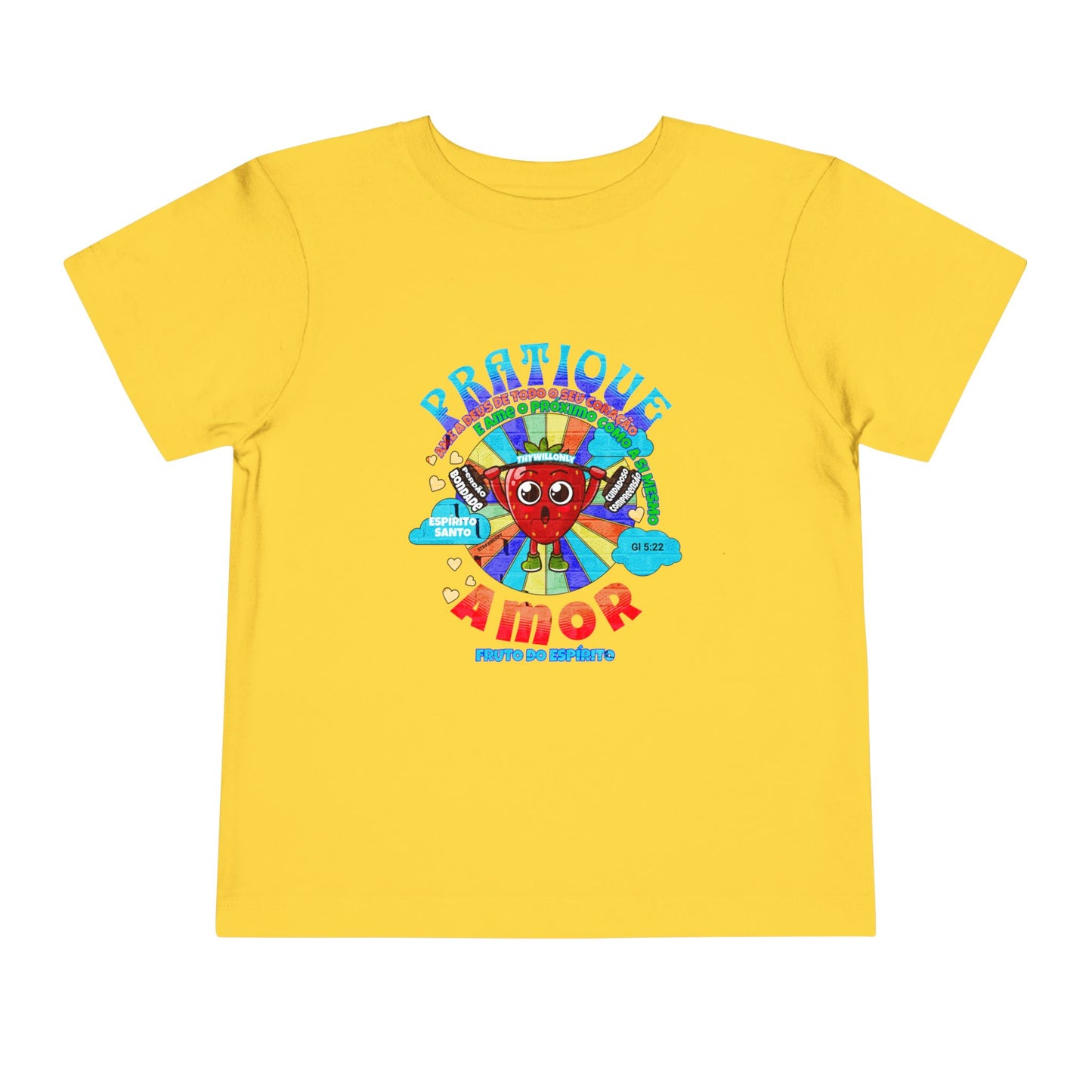 Gálatas 5:22 Camiseta Infantil: Amor – Fruto do Espírito