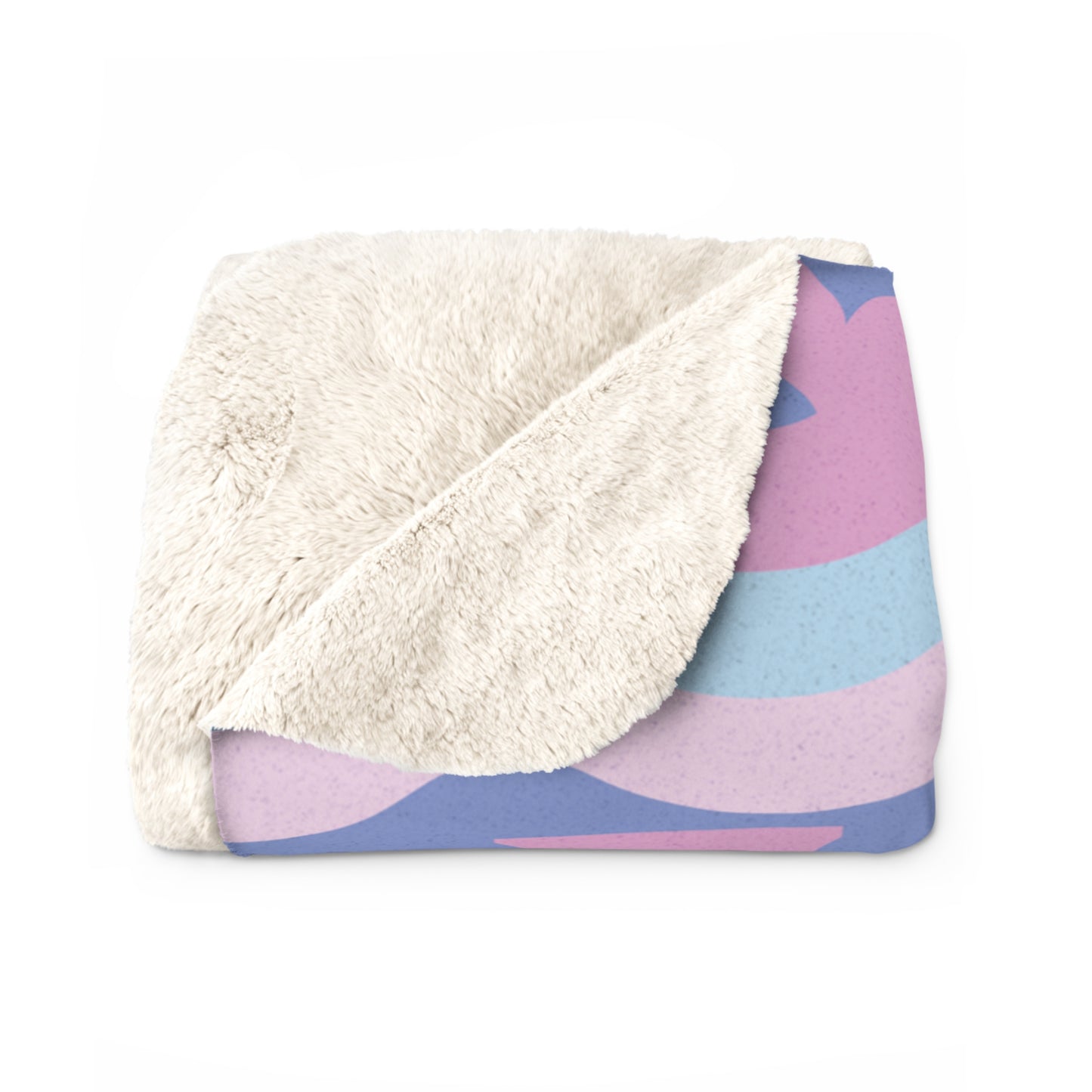 I Am a Gift from God" Sherpa Fleece Blanket - Pink, Purple & White