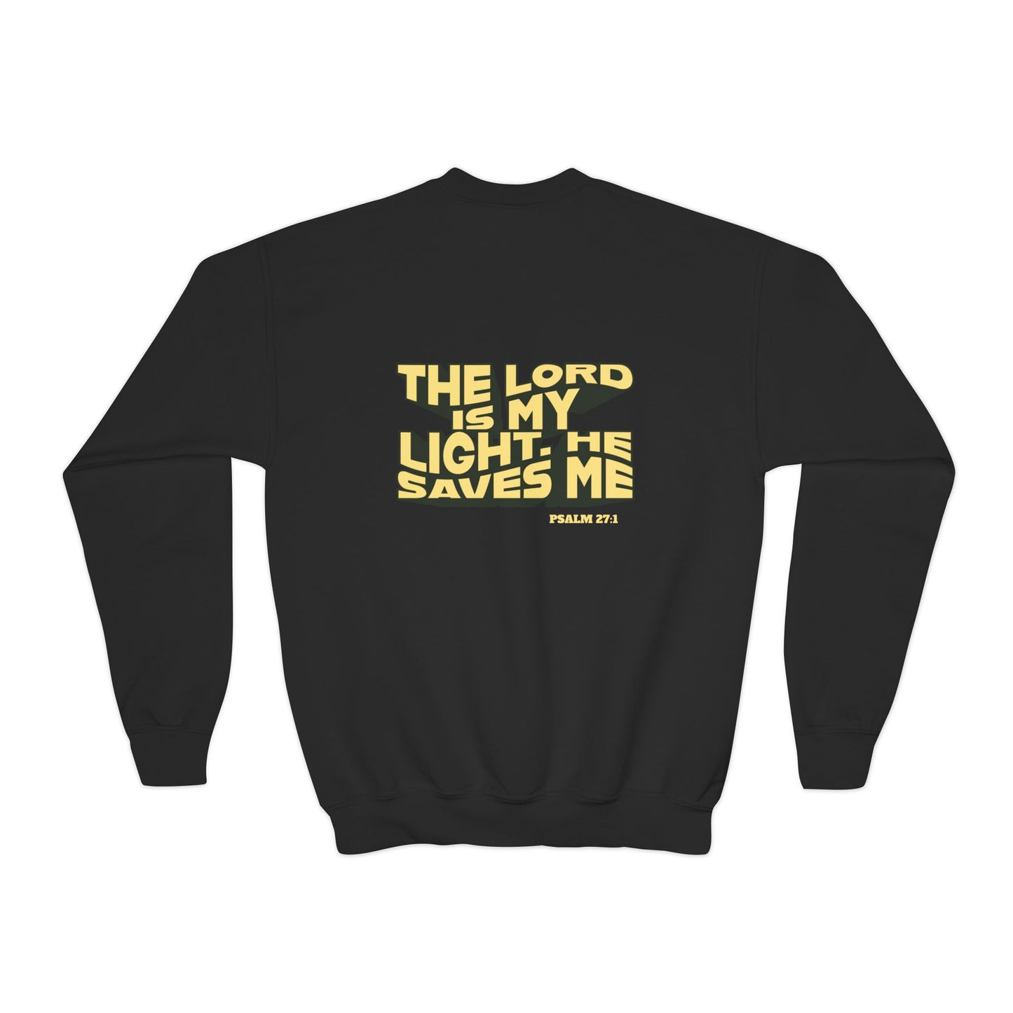 Psalm 27:1 Kids Crewneck – The Lord Is My Light