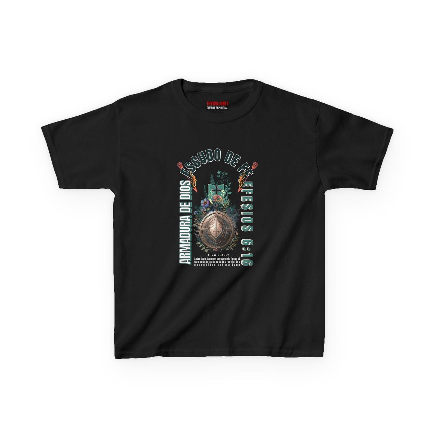 Efesios 6:16 - Camiseta Juvenil: Escudo de la Fe – Armadura de Dios