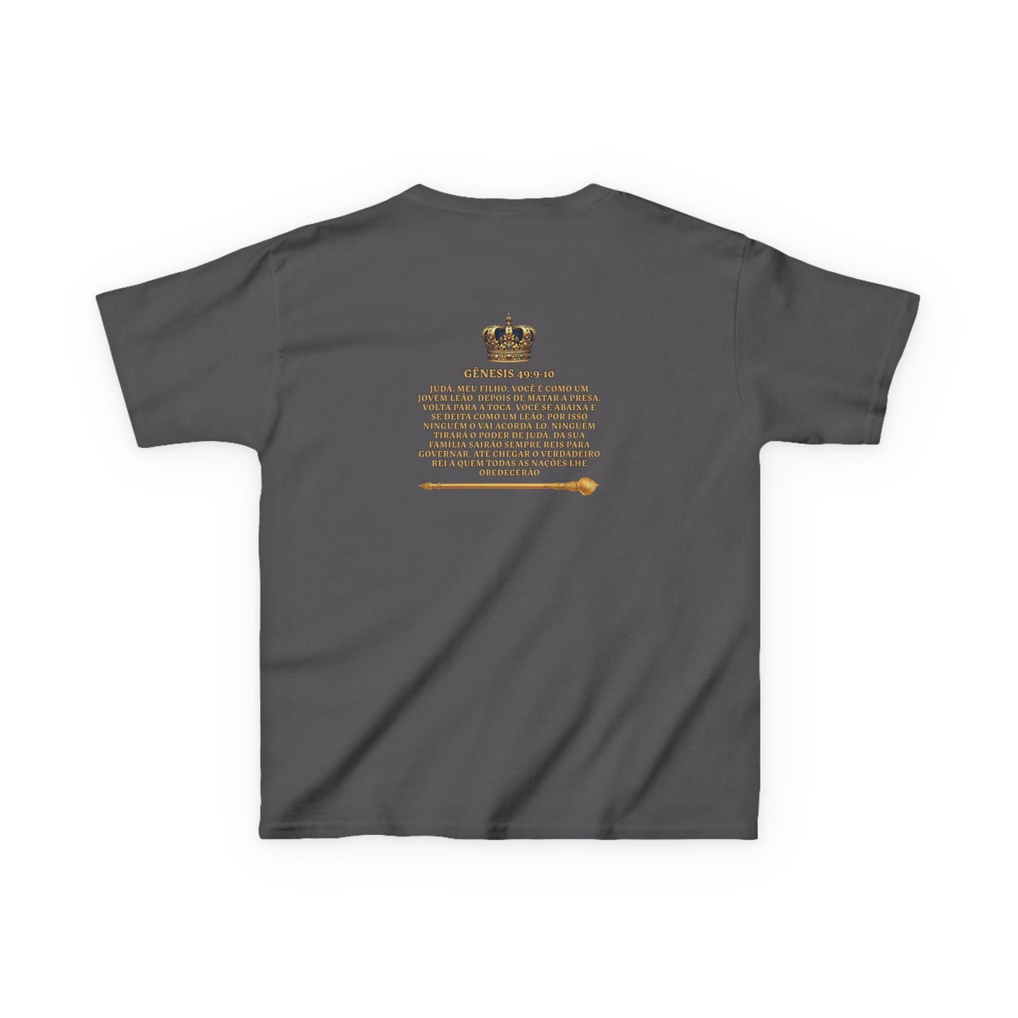 Gênesis 49:9–10 - Camiseta Juvenil: Leãozinho de Judá