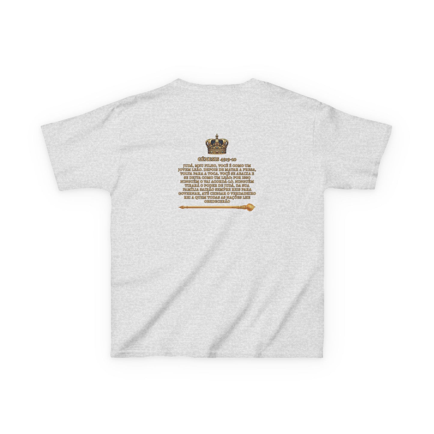 Gênesis 49:9–10 - Camiseta Juvenil: Leãozinho de Judá