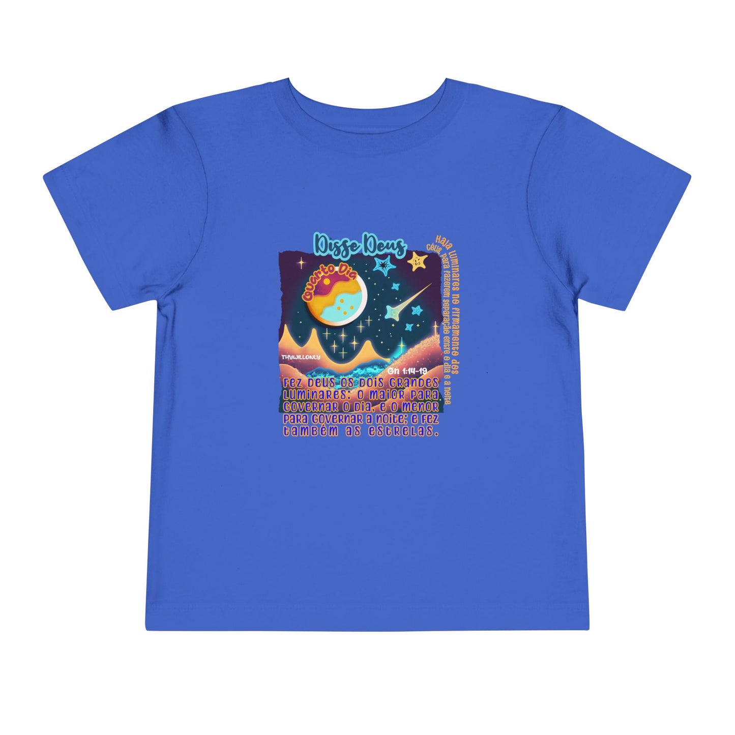 Camiseta Infantil – Dia 4 da Criação: Luzes nos Céus