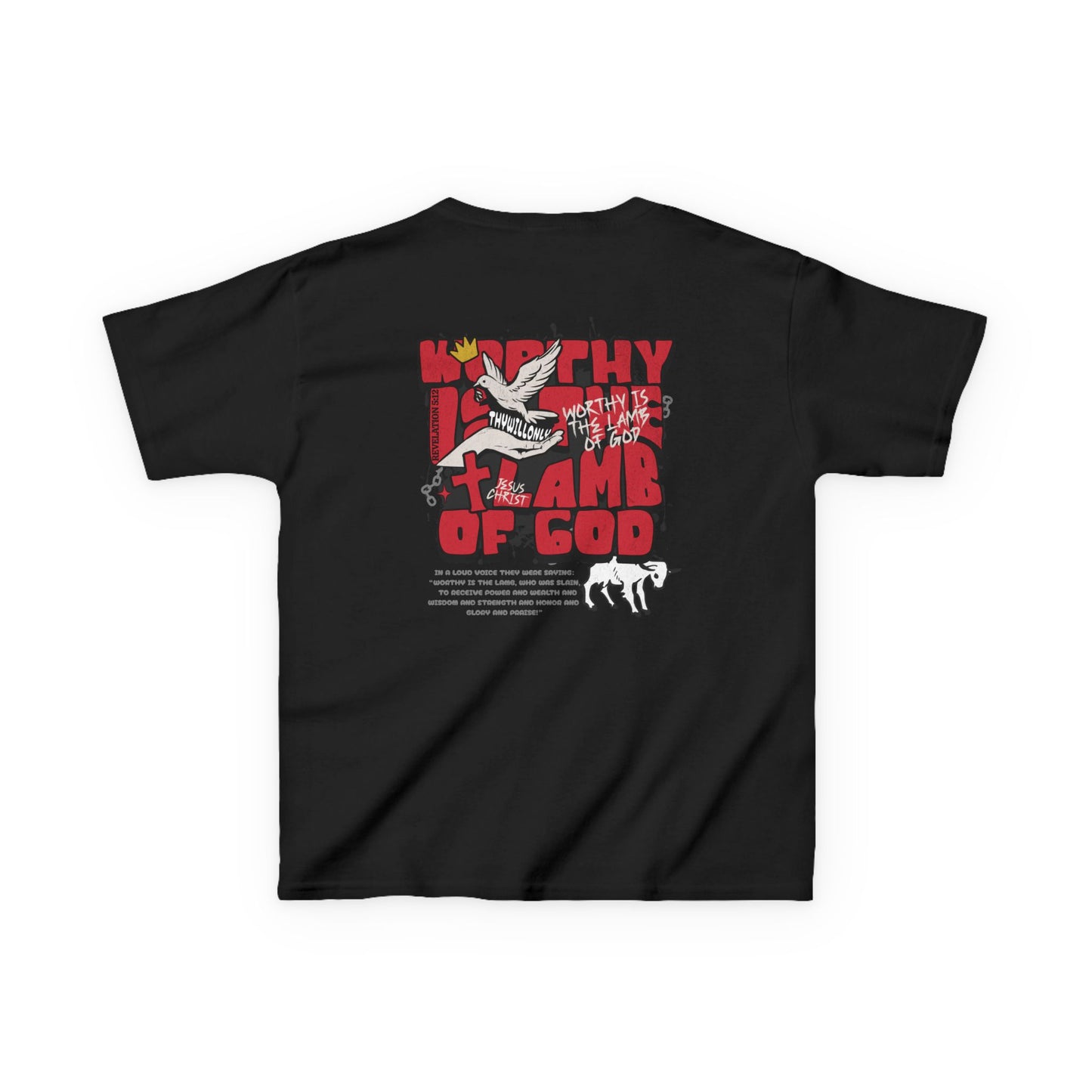 Revelation 5:12 Kids Tee β Worthy Is the Lamb