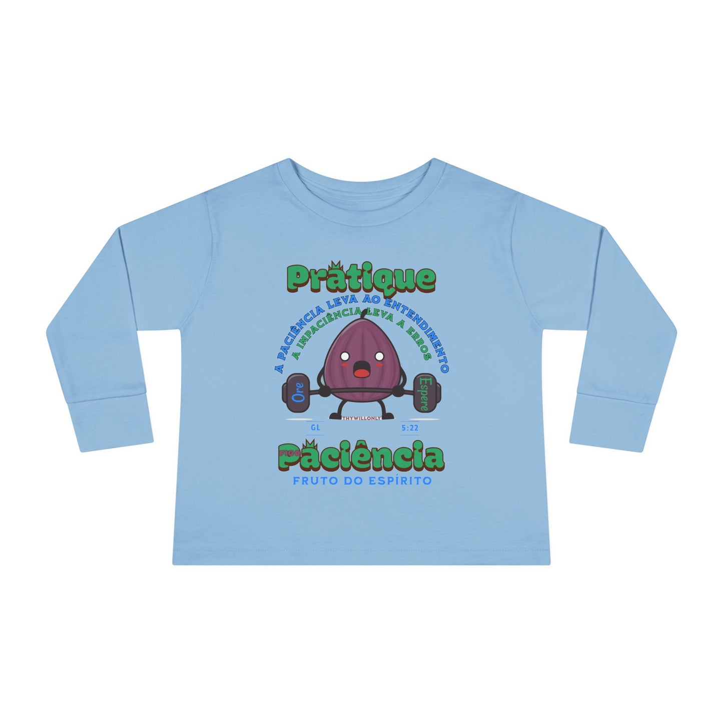 Gálatas 5:22 Camiseta Infantil: Paciência – Fruto do Espírito