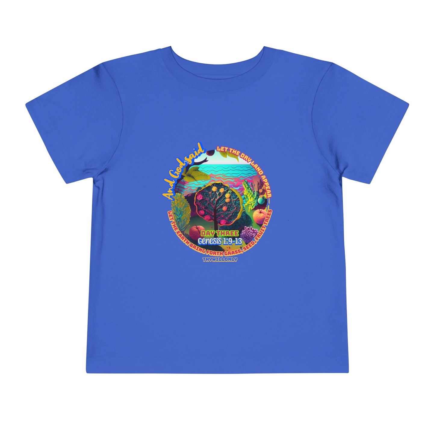 Creation Day 3 Toddler Tee: Land, Seas & Life