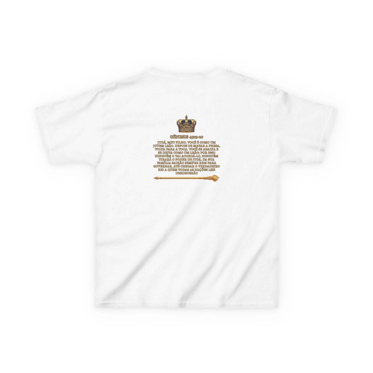 Gênesis 49:9–10 - Camiseta Juvenil: Leãozinho de Judá
