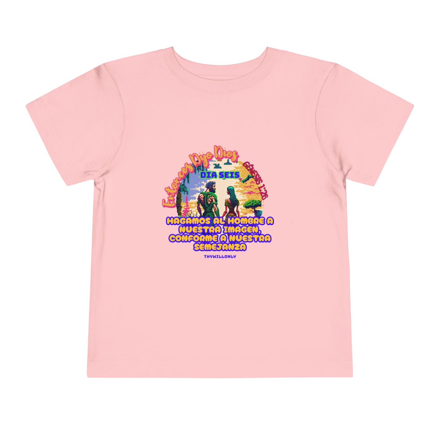 Día 6 de la Creación - Camiseta Infantil: Hecho a Su Imagen