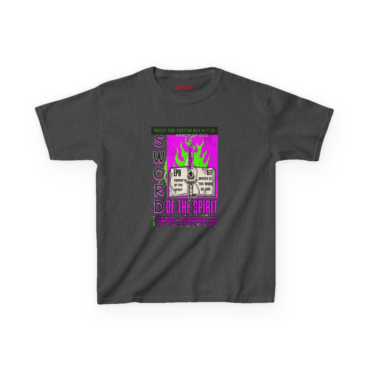 Ephesians 6:17 Youth T-Shirt: Sword of the Spirit – Armor of God