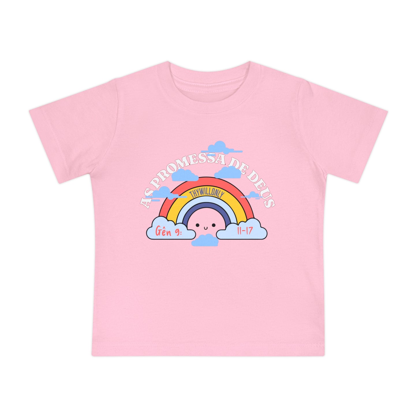 Gênesis 9:11–17 - Camiseta de Bebê A Promessa de Deus