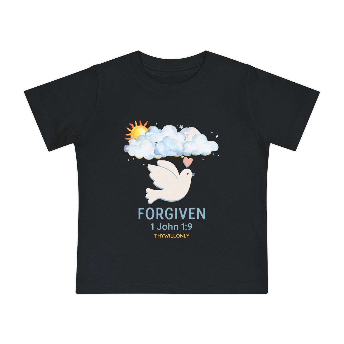1 John 1:9 - Forgiven Baby Tee