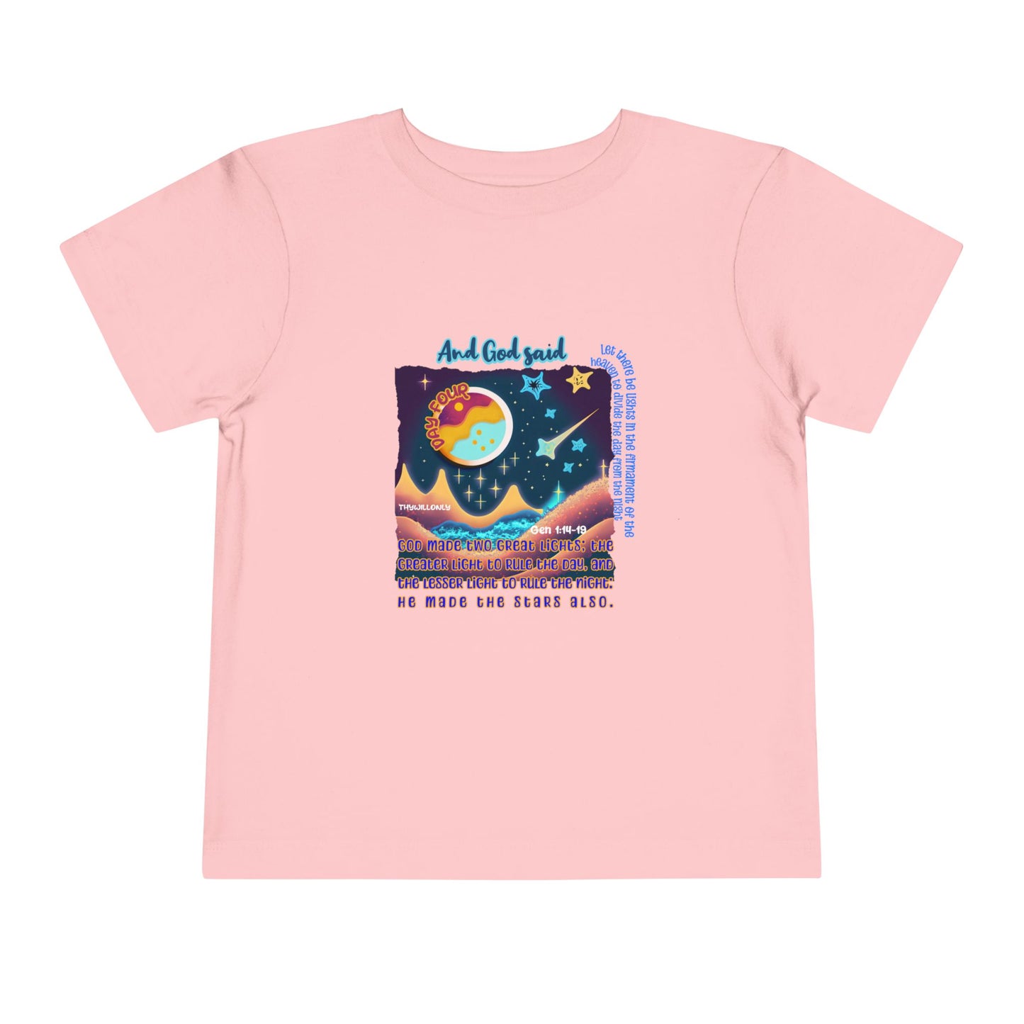 Creation Day 4 Toddler Tee: Lights in the Heavens
