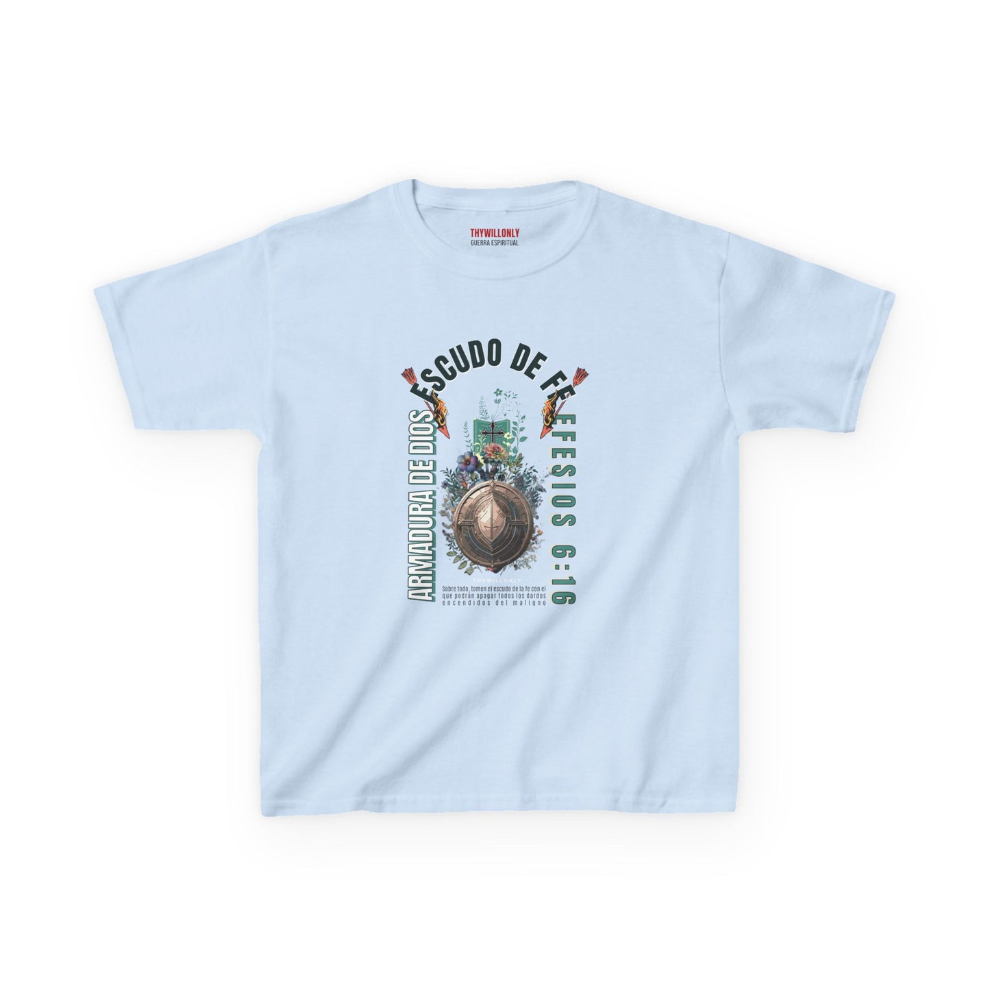 Efesios 6:16 - Camiseta Juvenil: Escudo de la Fe – Armadura de Dios