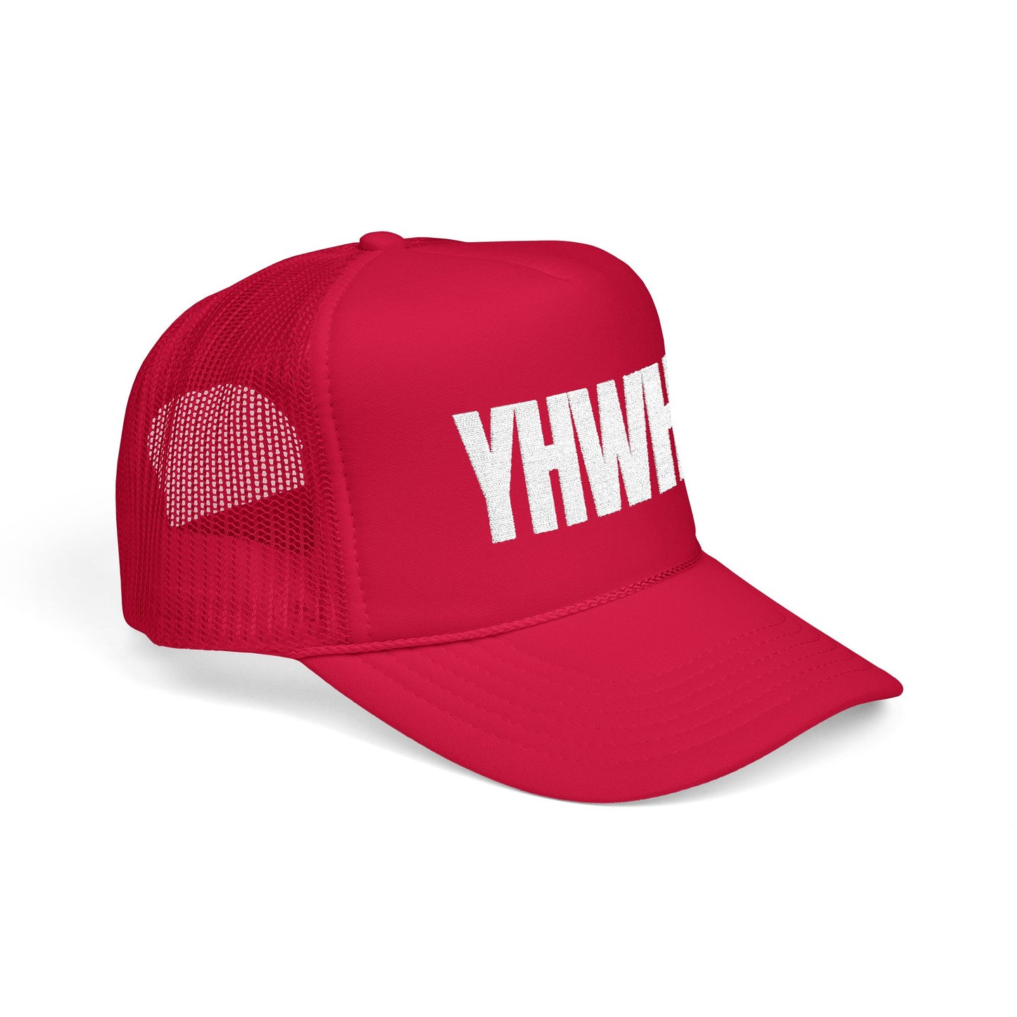 YHWH Foam Trucker Hat β White Letter Edition
