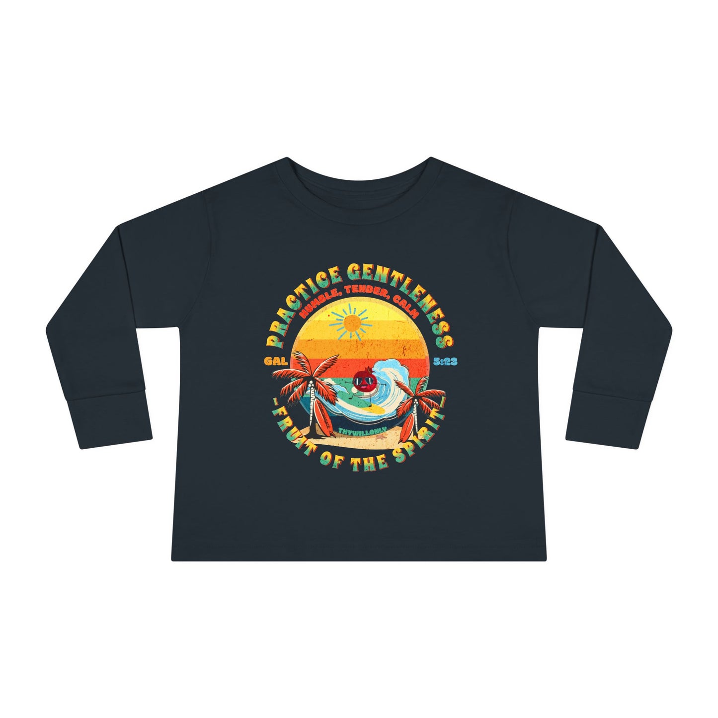 Galatians 5:23 Toddler LS Tee: Gentleness โ Fruit of the Spirit
