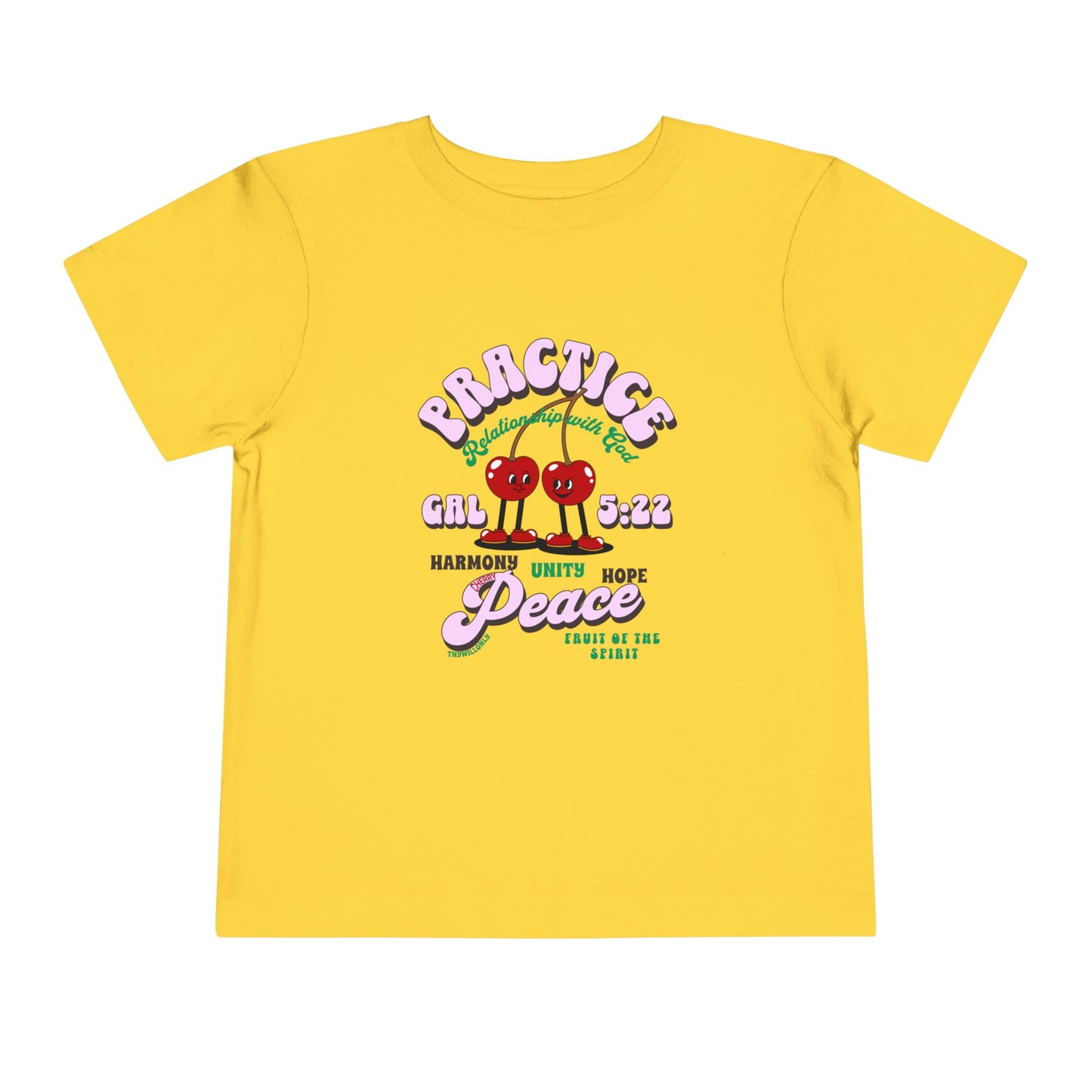 Galatians 5:22 Toddler Tee: Peace β Fruit of the Spirit