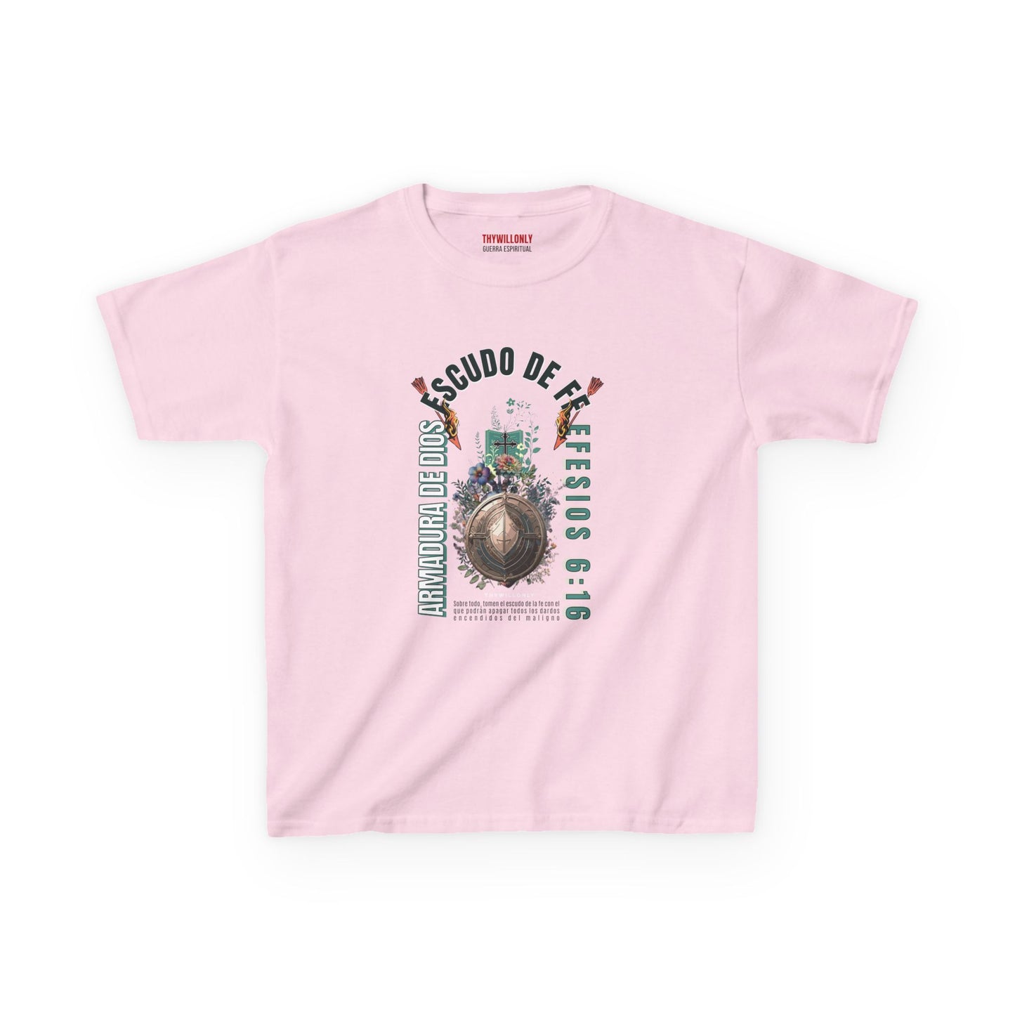 Efesios 6:16 - Camiseta Juvenil: Escudo de la Fe – Armadura de Dios
