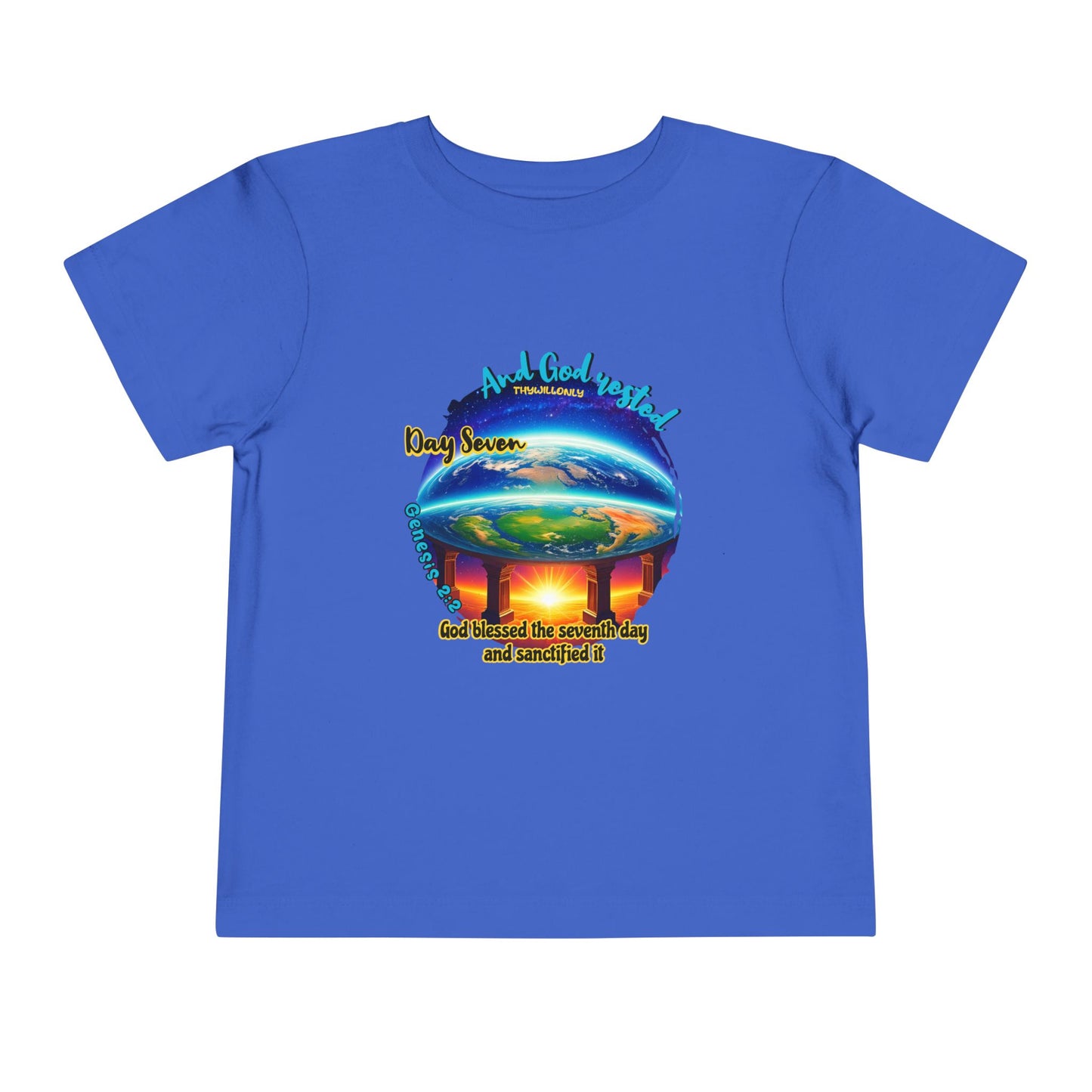 Creation Day 7 Toddler Tee – God Rested