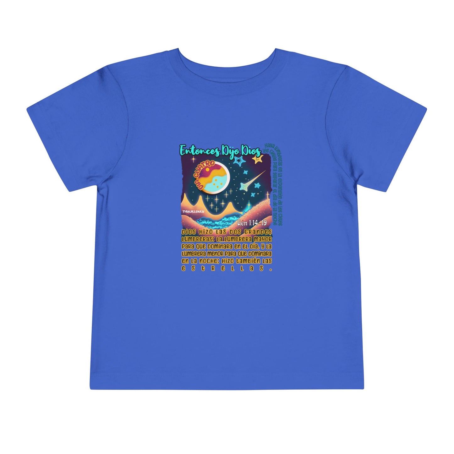 Día 4 de la Creación - Camiseta Infantil: Luces en los Cielos