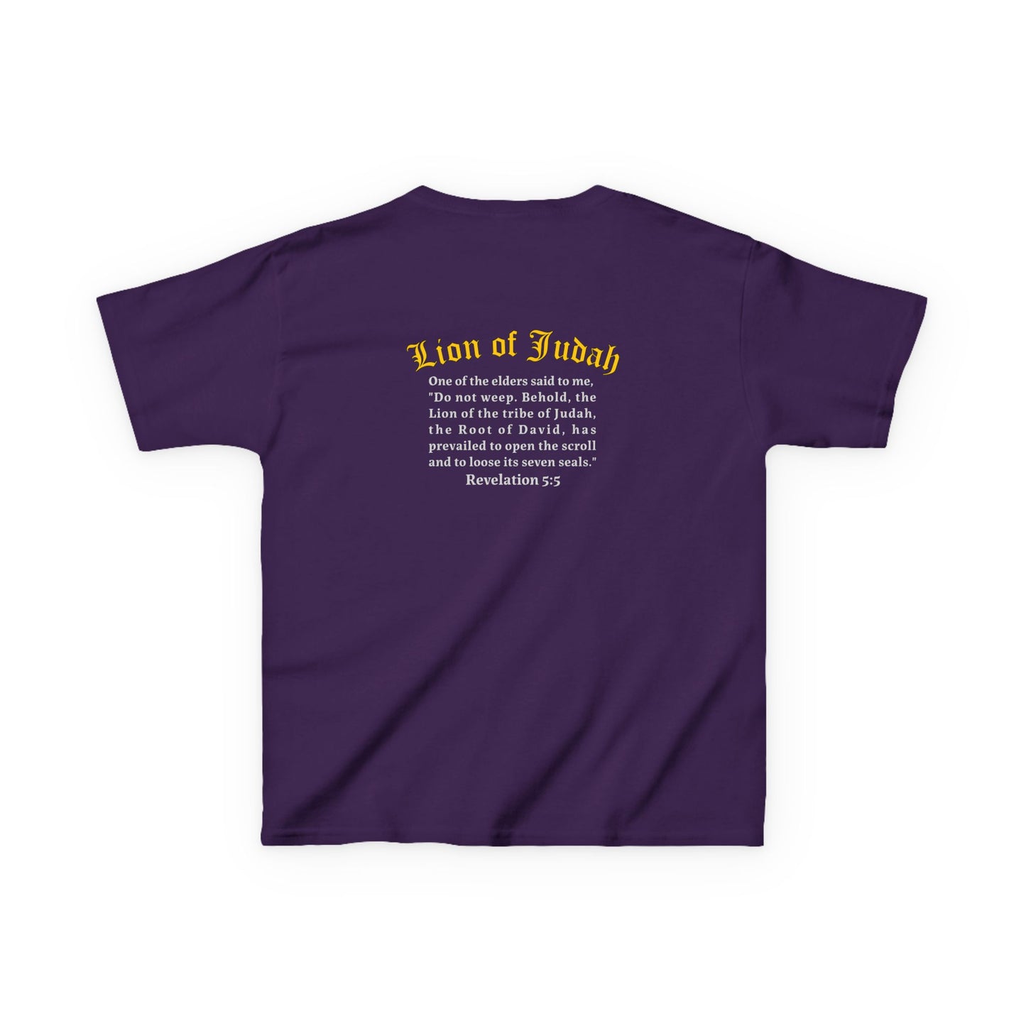Revelation 5:5 Kids T-Shirt – The Lion of Judah