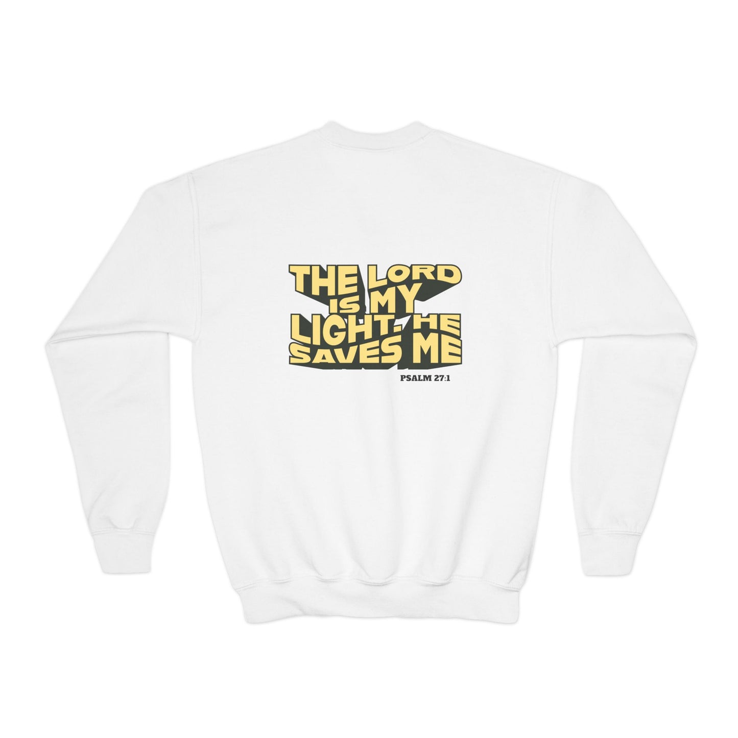 Psalm 27:1 Kids Crewneck – The Lord Is My Light