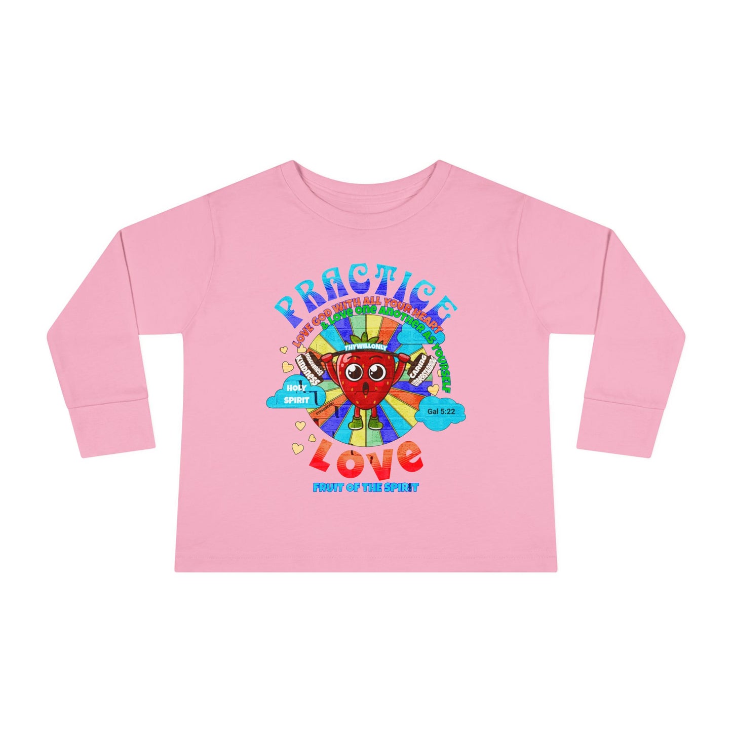 Galatians 5:22 Toddler LS Tee: Love – Fruit of the Spirit