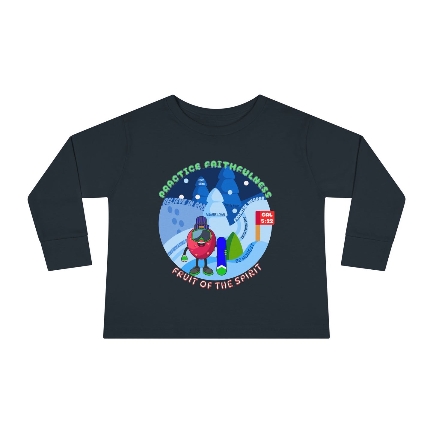 Galatians 5:22 Toddler LS Tee: Faithfulness – Fruit of the Spirit