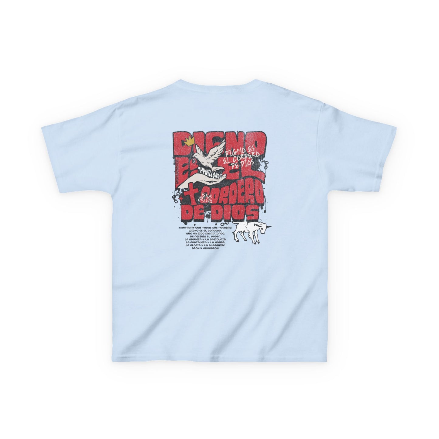 Apocalipsis 5:12 Camiseta Jovenes – Digno es el Cordero