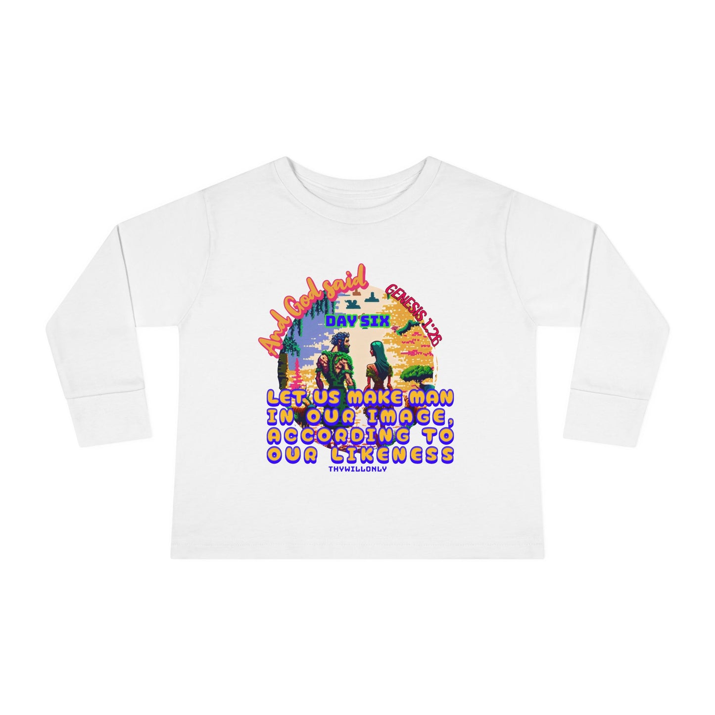 Creation Day 6 Toddler LS Tee: Made in His Image