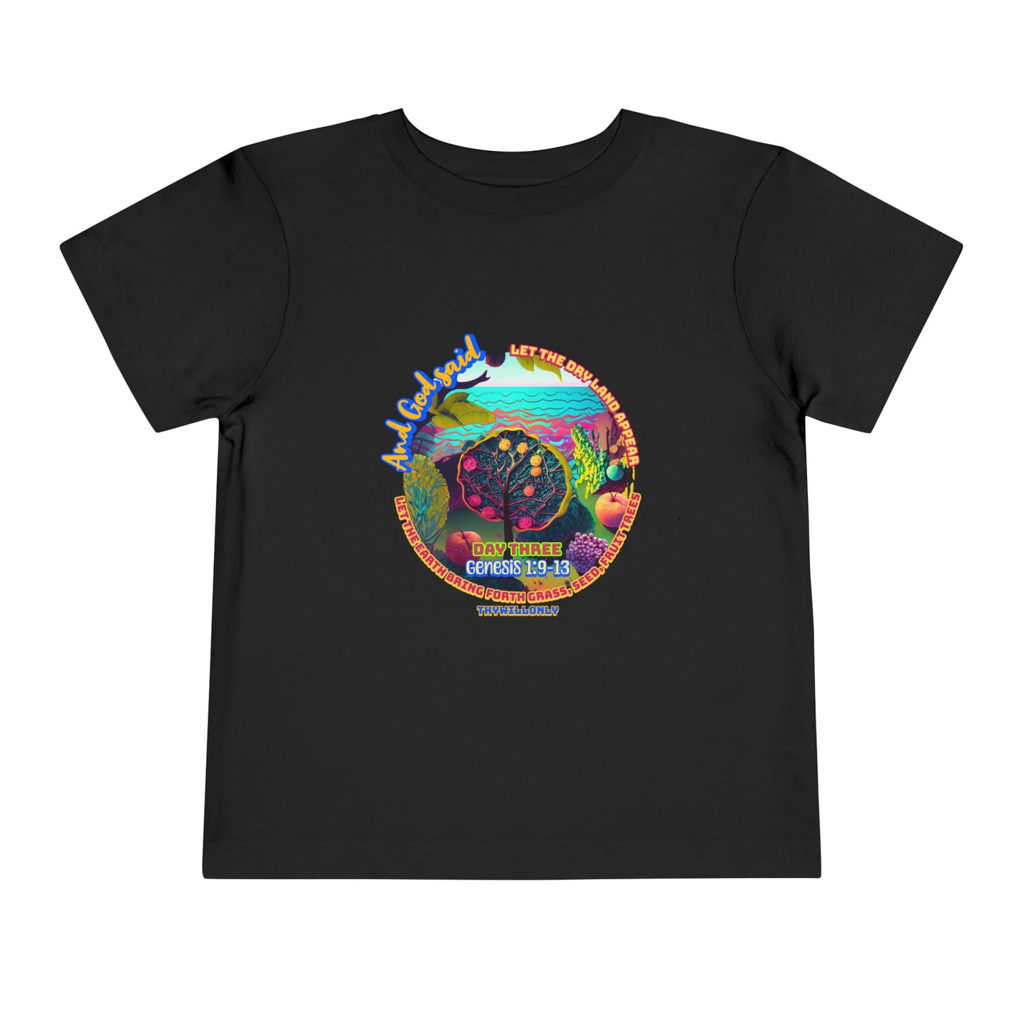 Creation Day 3 Toddler Tee: Land, Seas & Life