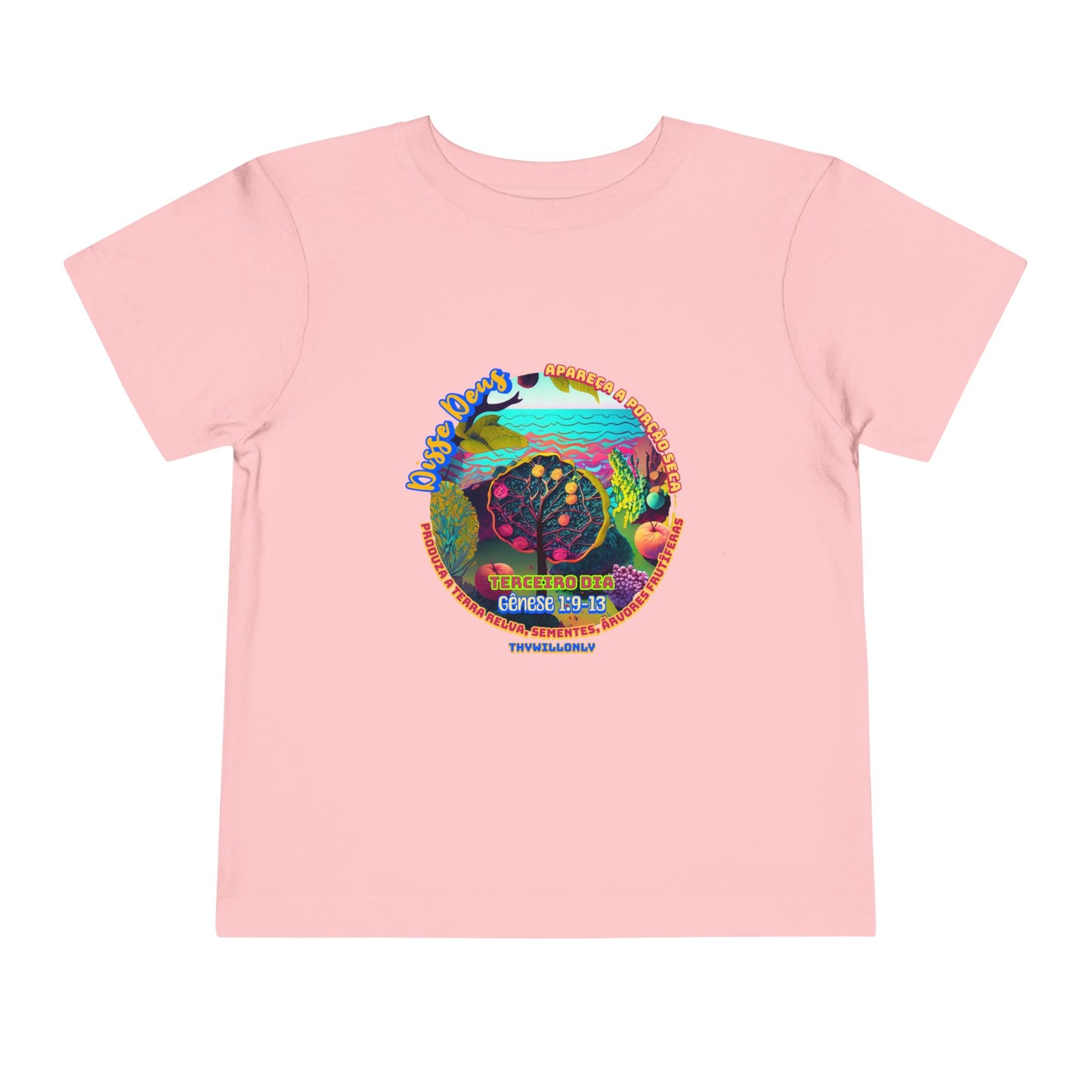 Camiseta Infantil – Dia 3 da Criação: Terra, Mares e Vida