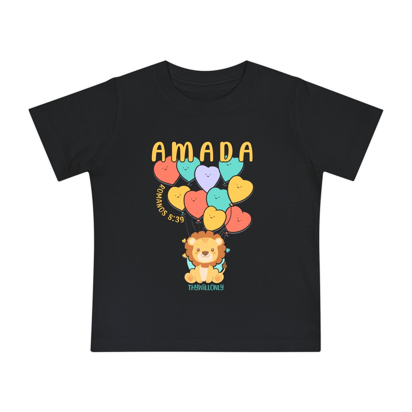 Romanos 8:38 - Camiseta para Bebé Amada