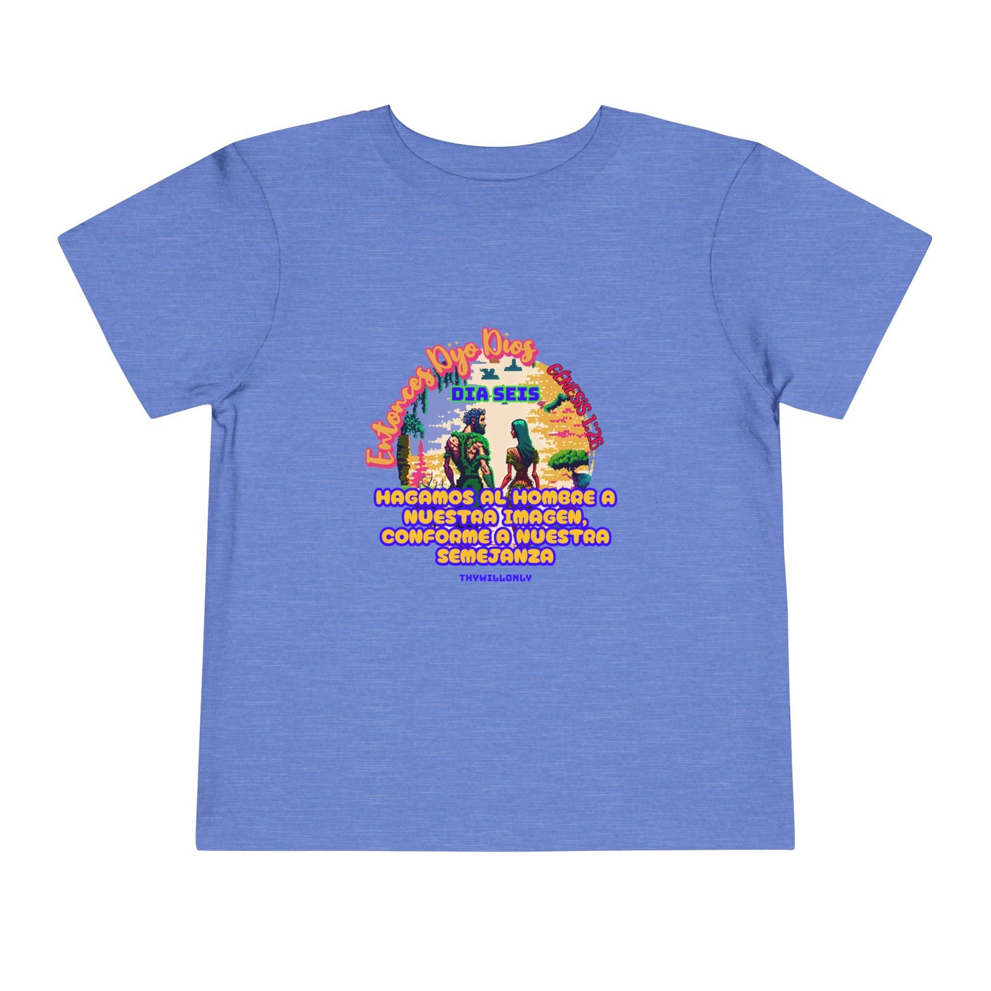 Día 6 de la Creación - Camiseta Infantil: Hecho a Su Imagen